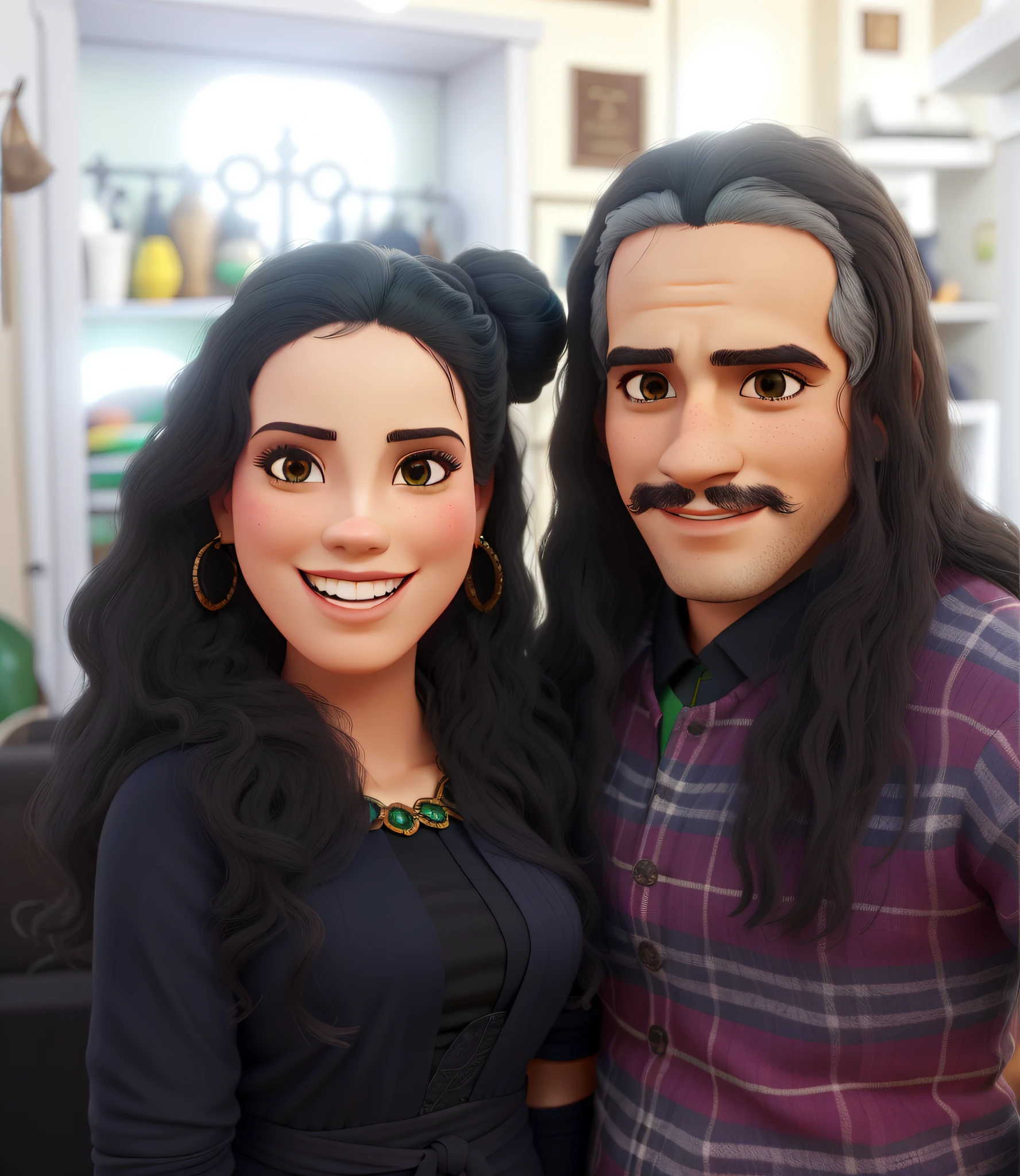 um bonito casal cigano em uma cerrimonia de umbanda brasileira como roupas de terreiro