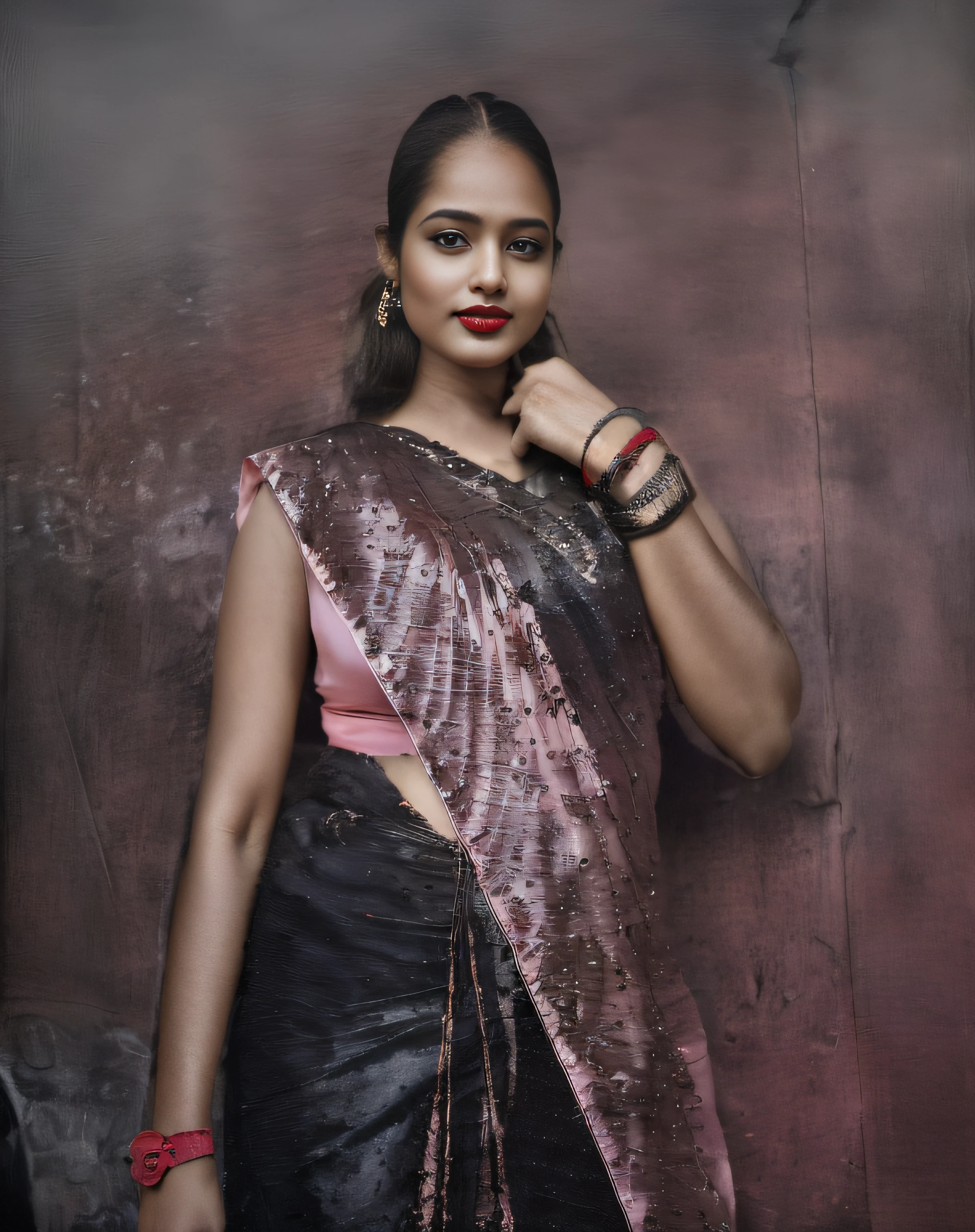 (editorial photograph of a young Indian woman), karla ortiz, (highly detailed face:1.4) (smile:0.7) (backround 5 star hotel ,moody, private study:1.3) POV, by lee jeffries, nikon d850, film stock photograph ,4 kodak portra 400 ,camera f1.6 lens ,rich colors ,hyper realistic ,lifelike texture, dramatic lighting , cinestill 800, realistic, wearing Black dobby weave self design fit & flare dress Sweetheart neck Short, flounce hem Attached Lining Chiffon fabric,(big natural pink-red lips),actress, karla ortiz, posing!!, candid picture, by Max Dauthendey,