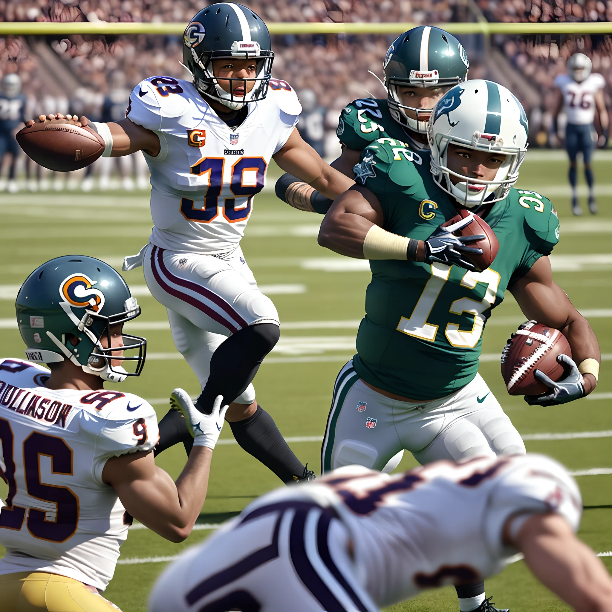 Jets murdering broncos with missles