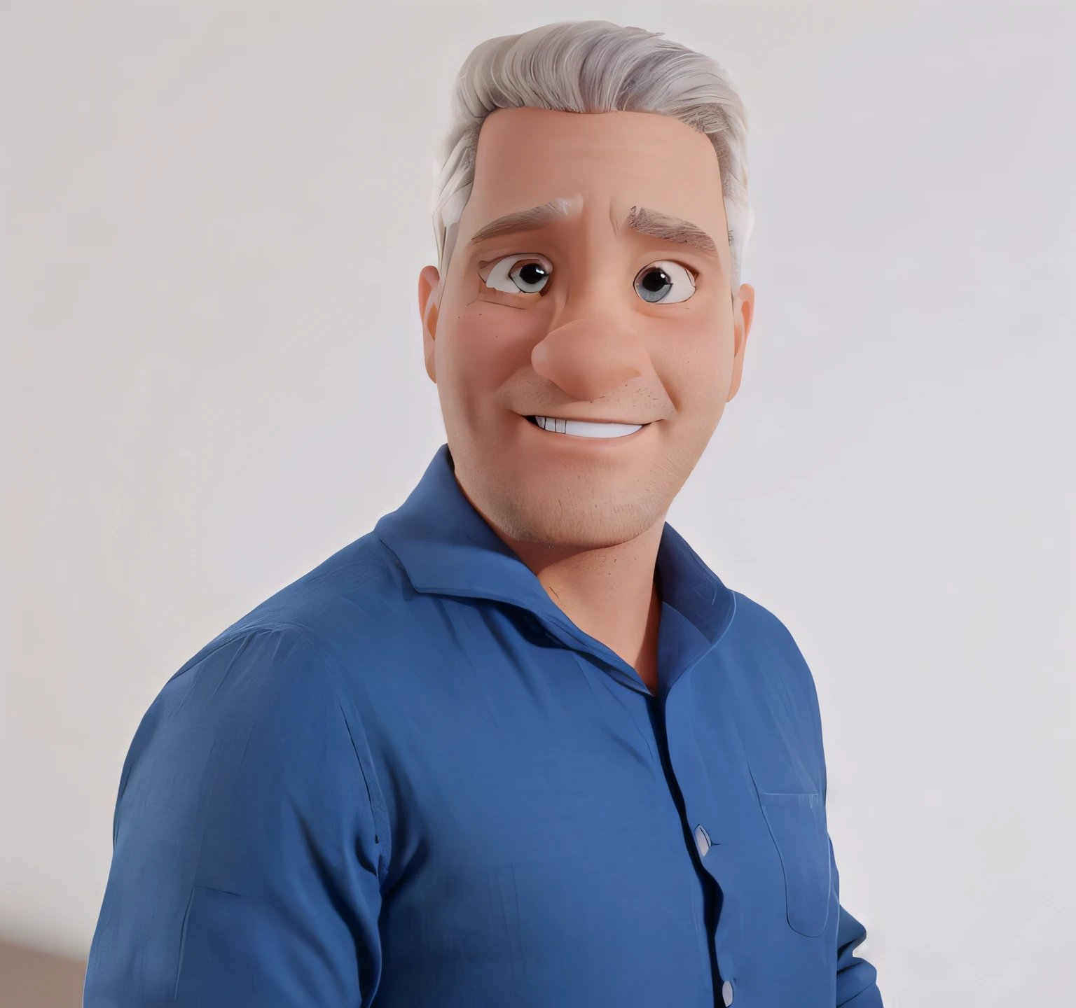 Um homem branco, olhos marrom, estilo disney pixar, maior qualidade, melhor qualidade, Light Volumetric