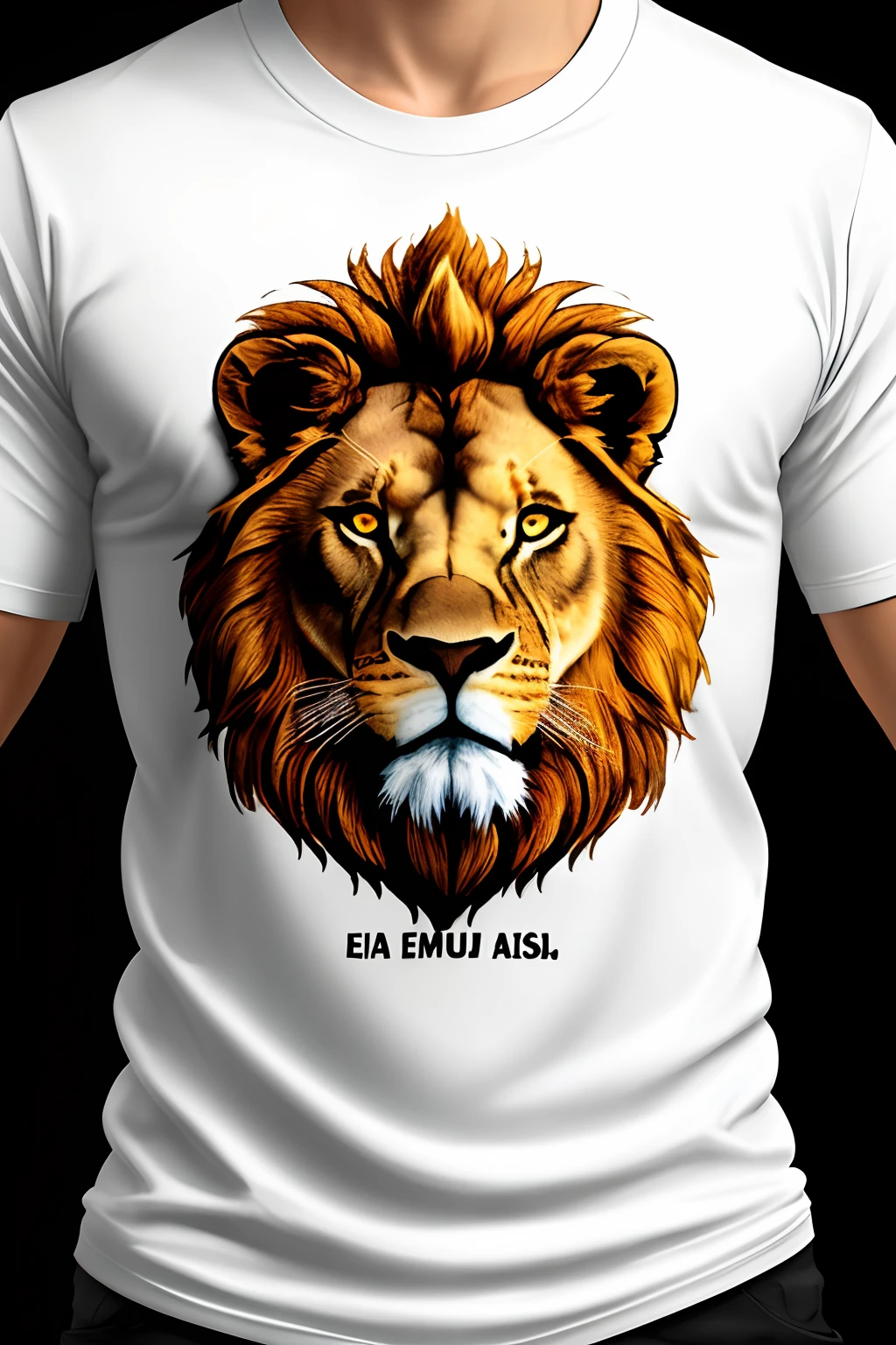 alta resolução(mocho de uma camiseta) on the front a text written Isaiah 26:2, With an art of a lion