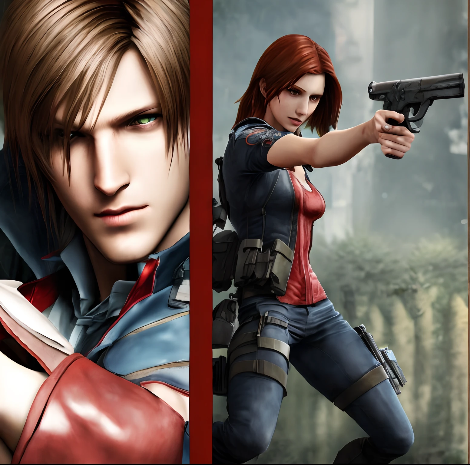Leon Kennedy, Claire Redfield