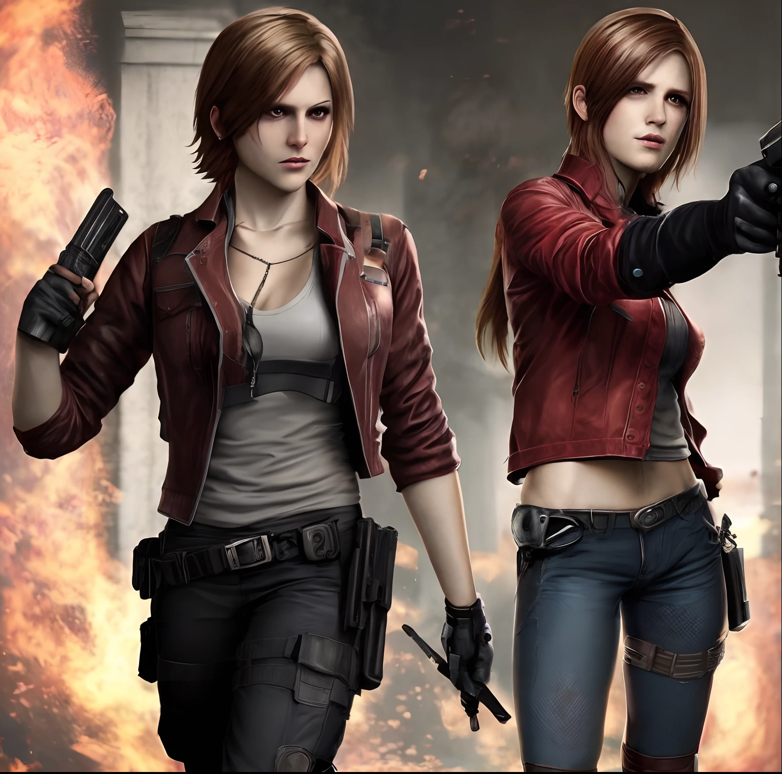 Leon Kennedy, Claire Redfield
