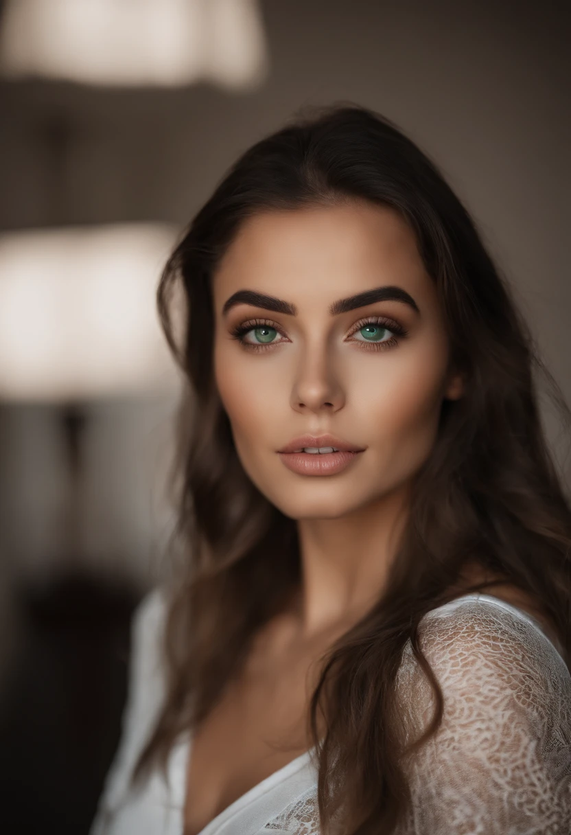 Arafed Mujer con una camiseta blanca sin mangas y un collar, Chica sexy con ojos verdes, Retrato Sophie Mudd, brown hair and large eyes, selfie de una mujer joven, Ojos del dormitorio, Violeta Myers, sin maquillaje, Maquillaje natural, staring directly into camera, cara con artgram, maquillaje sutil, Impresionante foto de cuerpo completo, penetrantes ojos verdes, beautiful angle, Pose atractiva, Cute little girl, pose sexy, Imagen de cuerpo entero, cuerpo completo, full body shoot, Diosa morena, High detail, Pose satisfecha, con falda y botas grises, falda, Botas