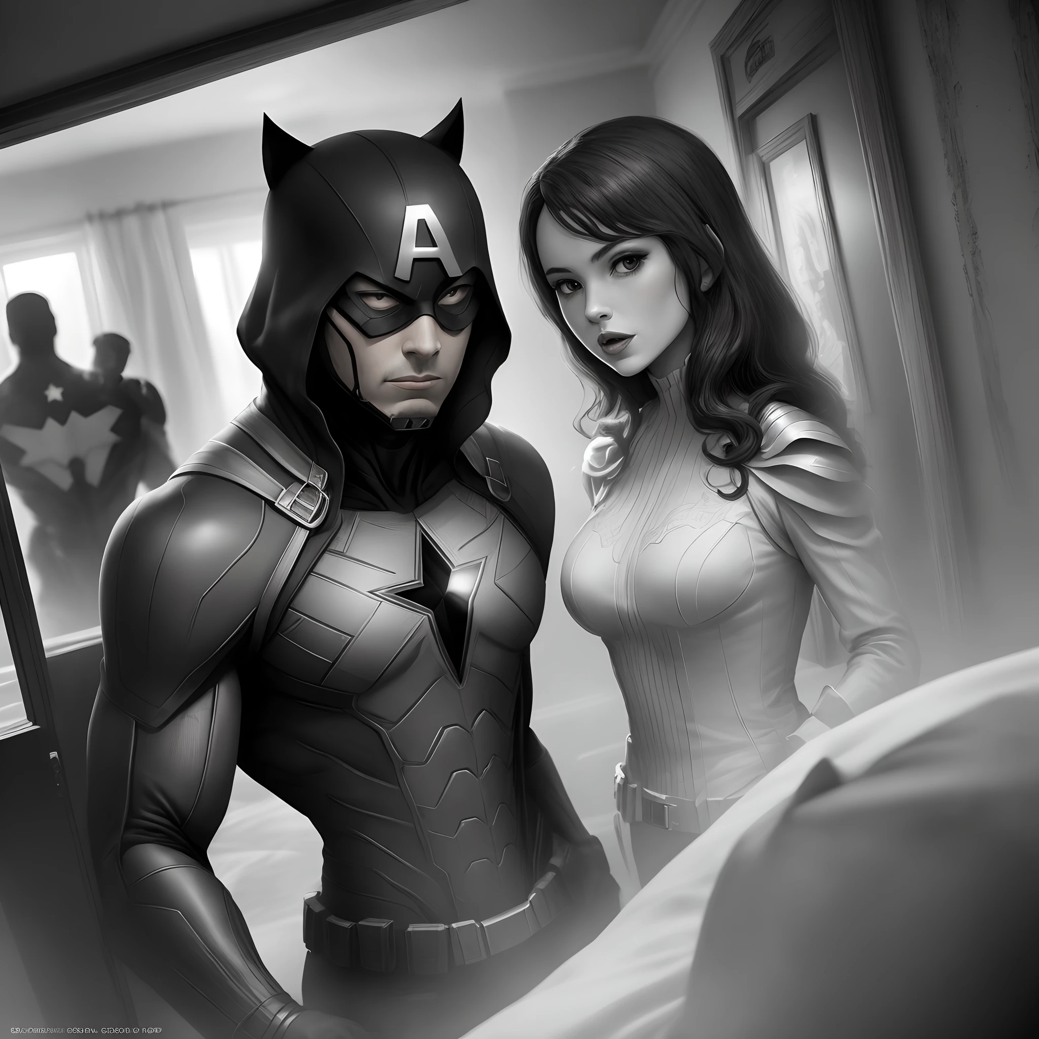Vieux Marvel noir et blanc