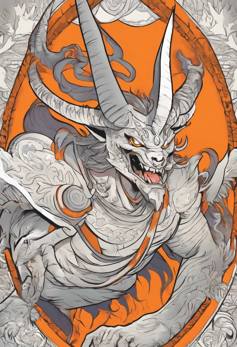Gray skin, orange horns . Gamzee Makara