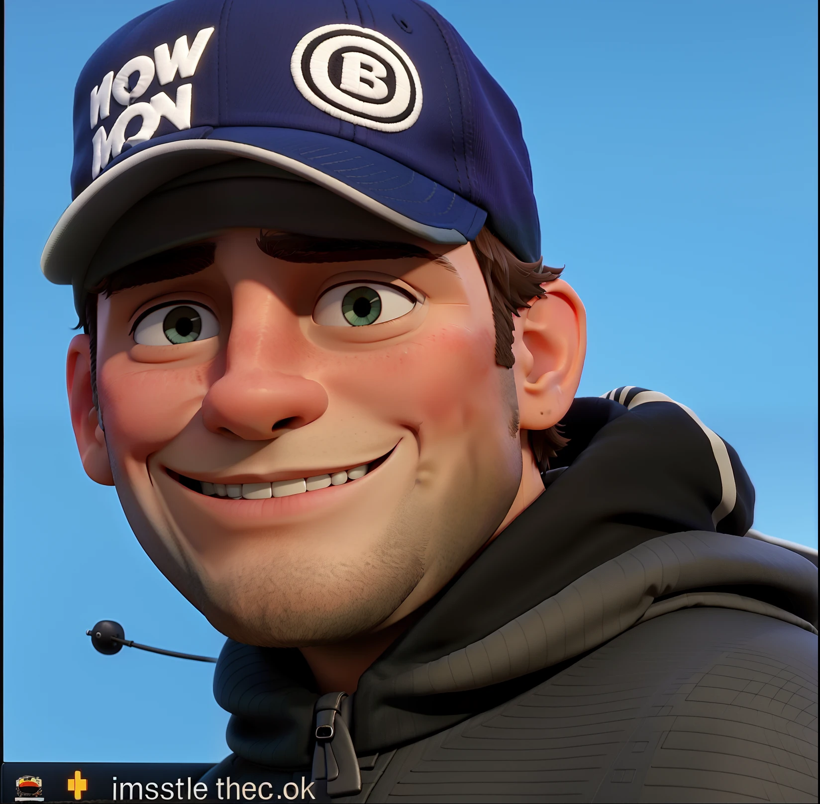 Man in cap smiling