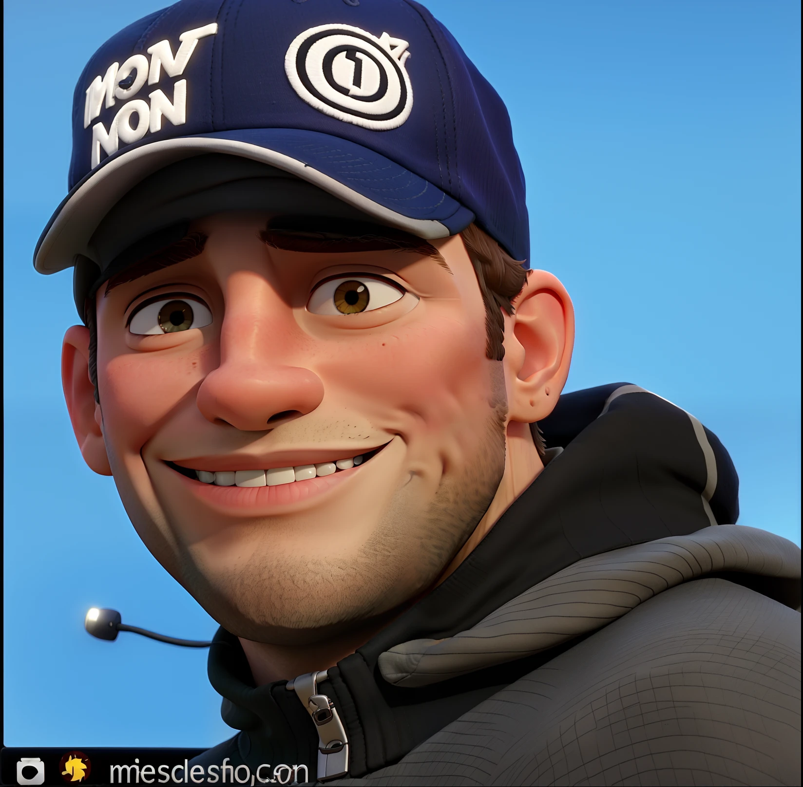 Man in cap smiling