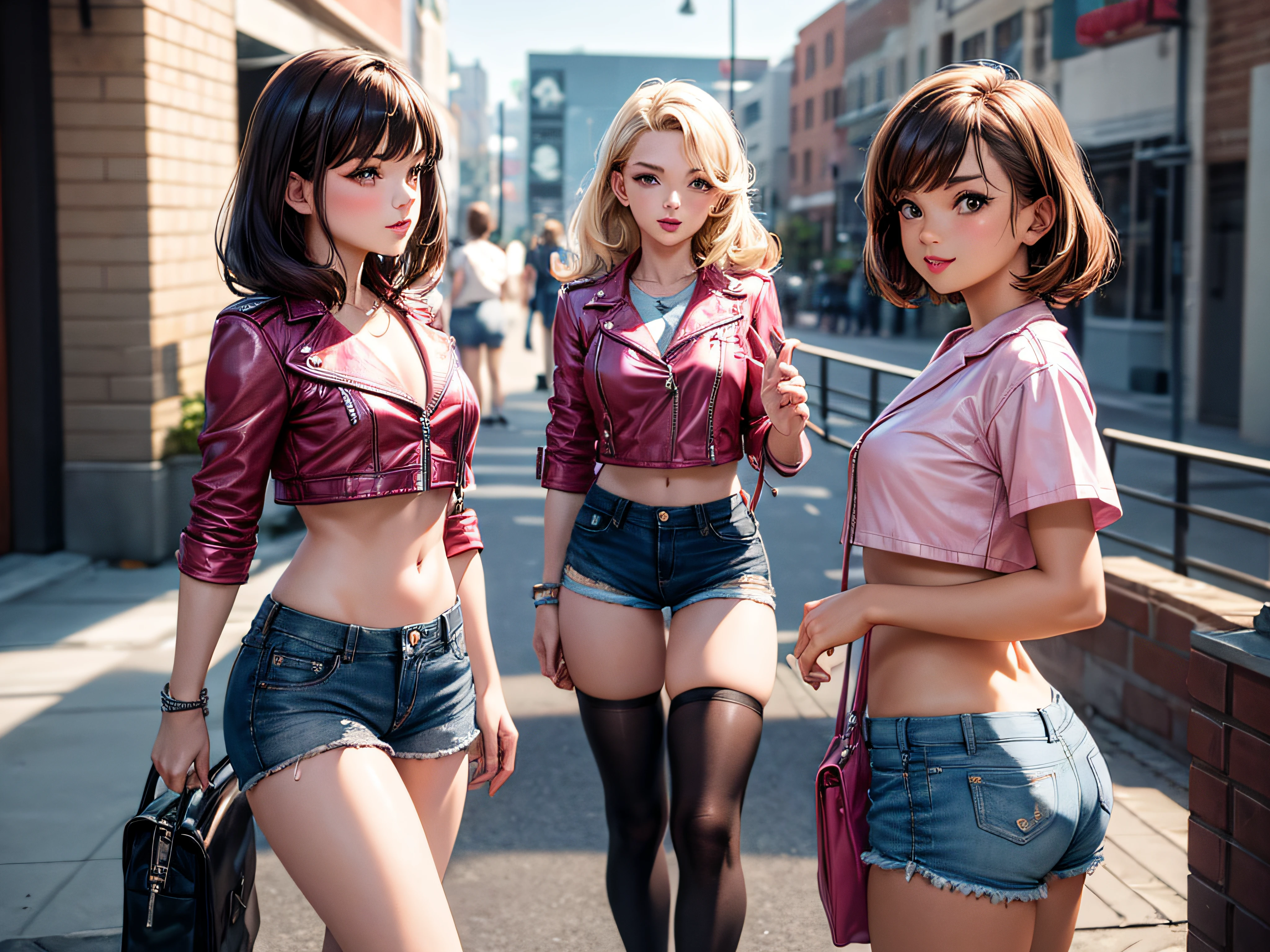 ((masterpiece、Highest quality))、Beautiful girls gather.、Three girls in summer clothes、Prostitute、(Showa Retro:1.2)、(Detailed and cute face:1.3、Prostitution Street)、(Poor conditions、Poor Street、Dim and unsanitary、Standing Bar、みんなで楽しくdiet、Crumbling underground shopping mall、tits:0.5、Pussy:0.5)、屋台のdiet店、stage、sewage、Dirty shop、street vendors、Unsanitary and abandoned city、smile、diet、Poor person々