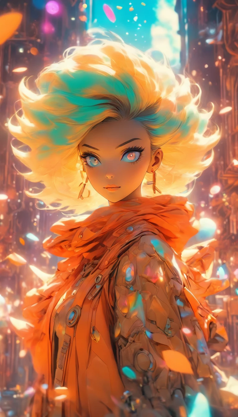 Galactic astrowave lunarpunk fashion in the style of autumnal steampunk retrofuturism, soft autumn leaf confetti, fluctuating ethereal depth of field, skewed realities, understated haute couture scifi activewear, iridescent pigment powder, holga medium format camera, lower body