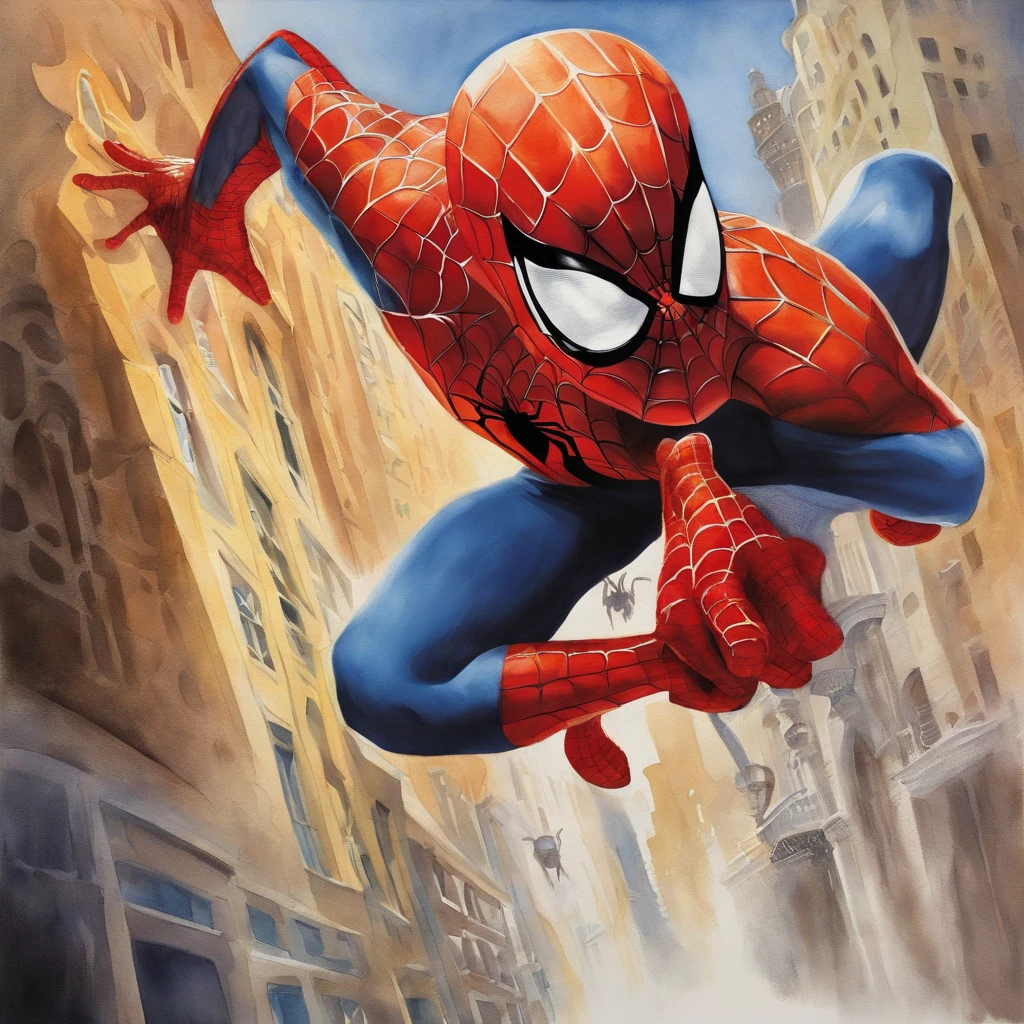 Alex Ross' spiderman retrato