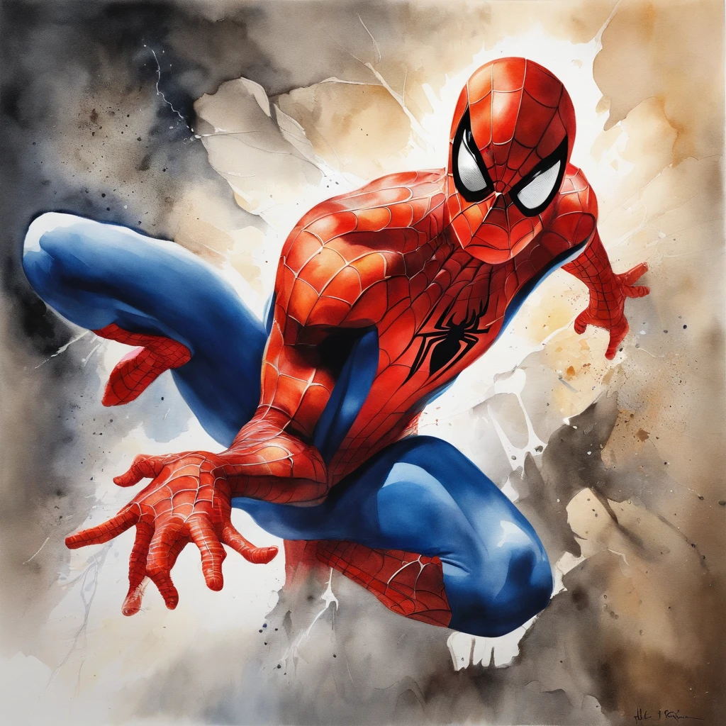 Alex Ross' spiderman retrato