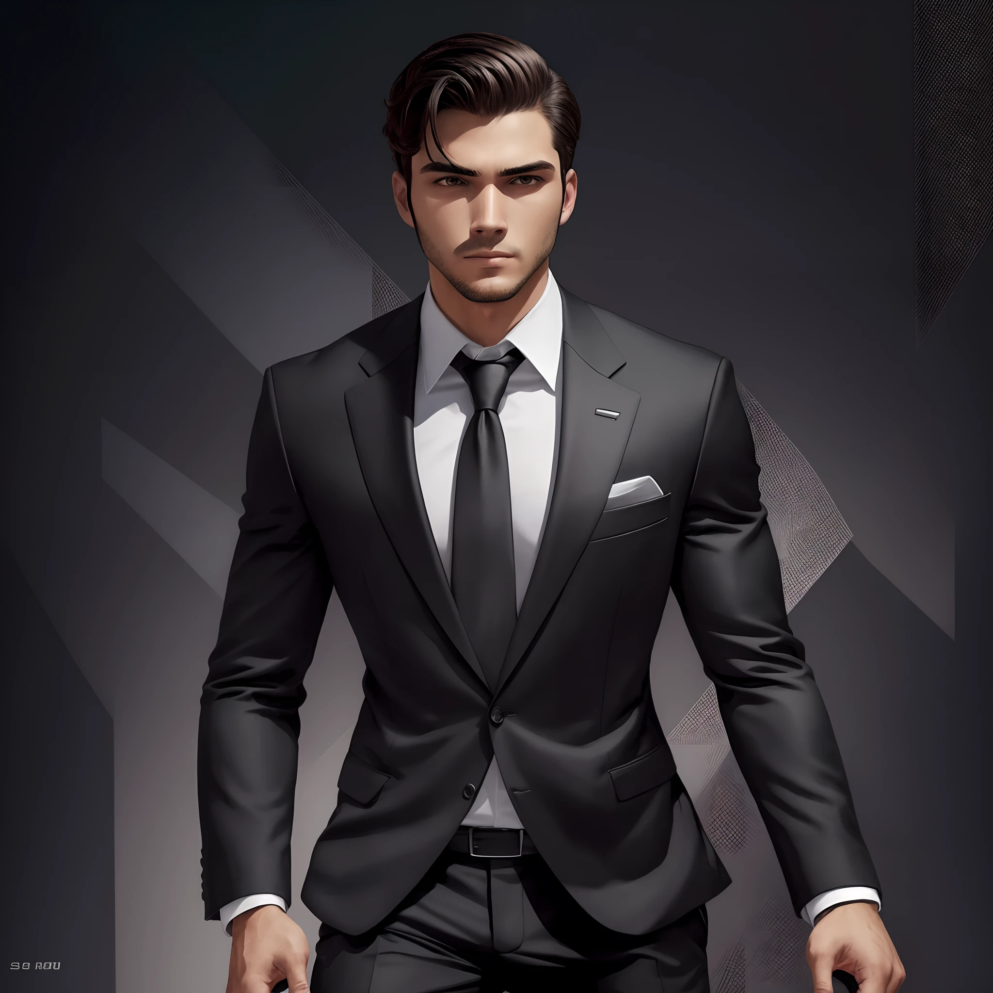 real man black suit --auto --s2