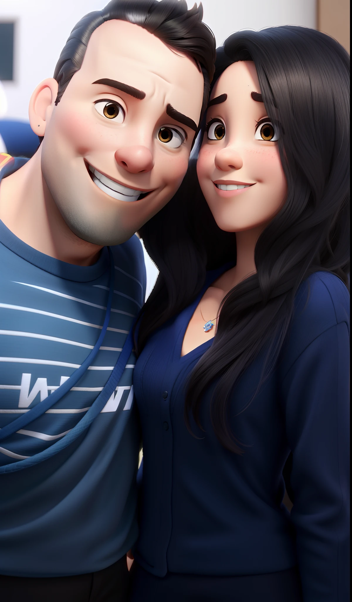 Um casal estilo disney pixar, melhor qualidade