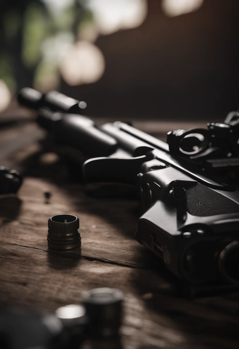 A close-up of a gun first-person shooter game, Jeu FPS, Jeu de tir FPS , First-person shooter, Realism in the style of the Fornite game, HUD First Person Shooter, Unreal Engine 3D realistic game, HD Mod, Artwork,