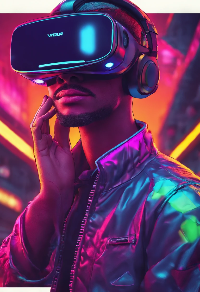 (best quality,4k,8k,highres,masterpiece:1.2),ultra-detailed,(realistic,photorealistic,photo-realistic:1.37),A meta quest 2 vr headset on an enderman style cartoon characters round head,3D rendered,illustrated,extremely detailed cartoonish character with a round head,friendly and mischievous expression,Enderman features,glowing purple eyes and mouth,slender arms and legs,dark grey skin tone,holding the VR headset with excitement,headset with futuristic design,black and white color scheme,with glowing neon lights,immersive virtual reality experience,vibrant and vivid colors,soft shading and smooth textures,studio lighting effect,subtle reflections and shadows,bokeh background,playful and whimsical atmosphere