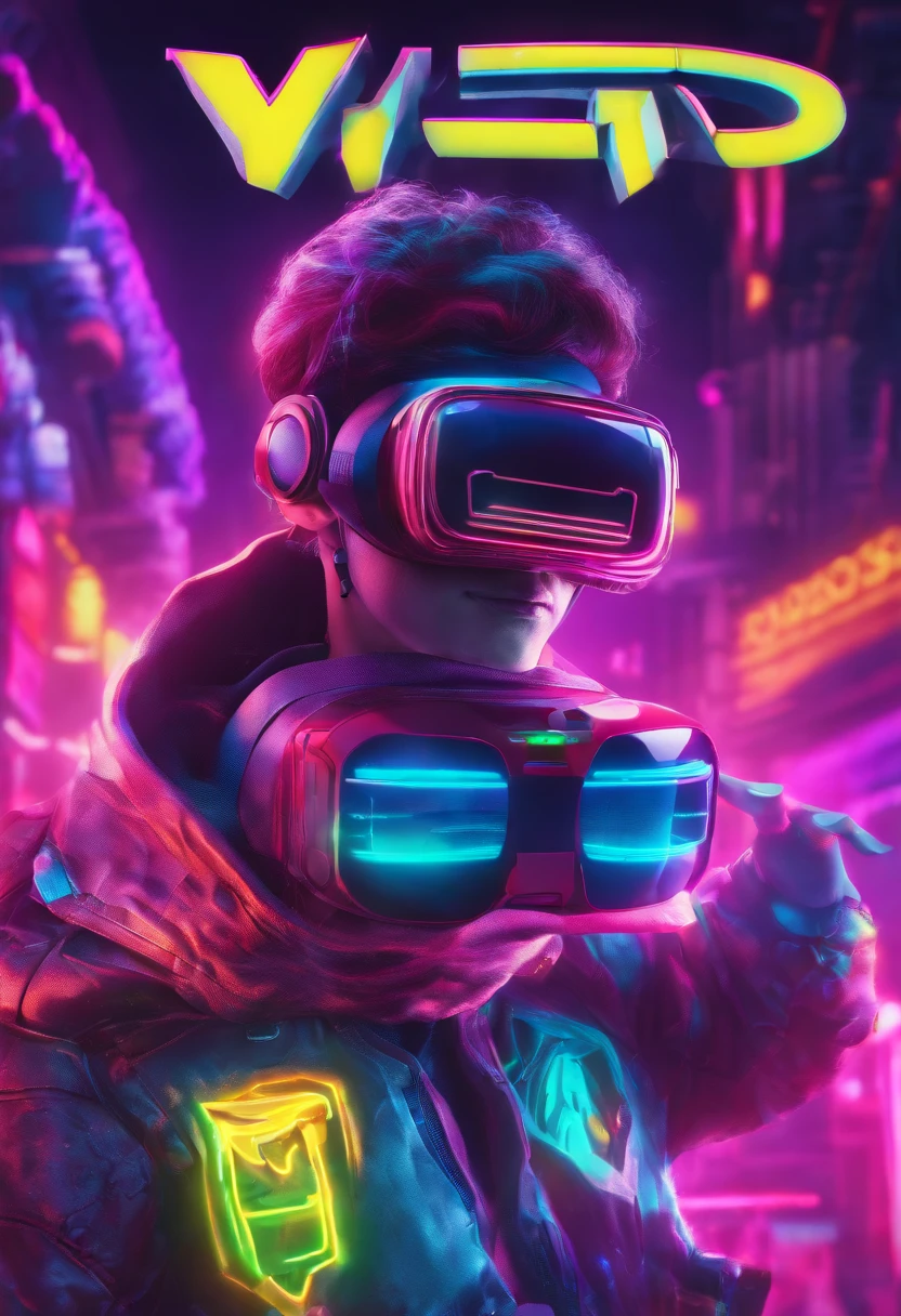 (best quality,4k,8k,highres,masterpiece:1.2),ultra-detailed,(realistic,photorealistic,photo-realistic:1.37),A meta quest 2 vr headset on an enderman style cartoon characters round head,3D rendered,illustrated,extremely detailed cartoonish character with a round head,friendly and mischievous expression,Enderman features,glowing purple eyes and mouth,slender arms and legs,dark grey skin tone,holding the VR headset with excitement,headset with futuristic design,black and white color scheme,with glowing neon lights,immersive virtual reality experience,vibrant and vivid colors,soft shading and smooth textures,studio lighting effect,subtle reflections and shadows,bokeh background,playful and whimsical atmosphere