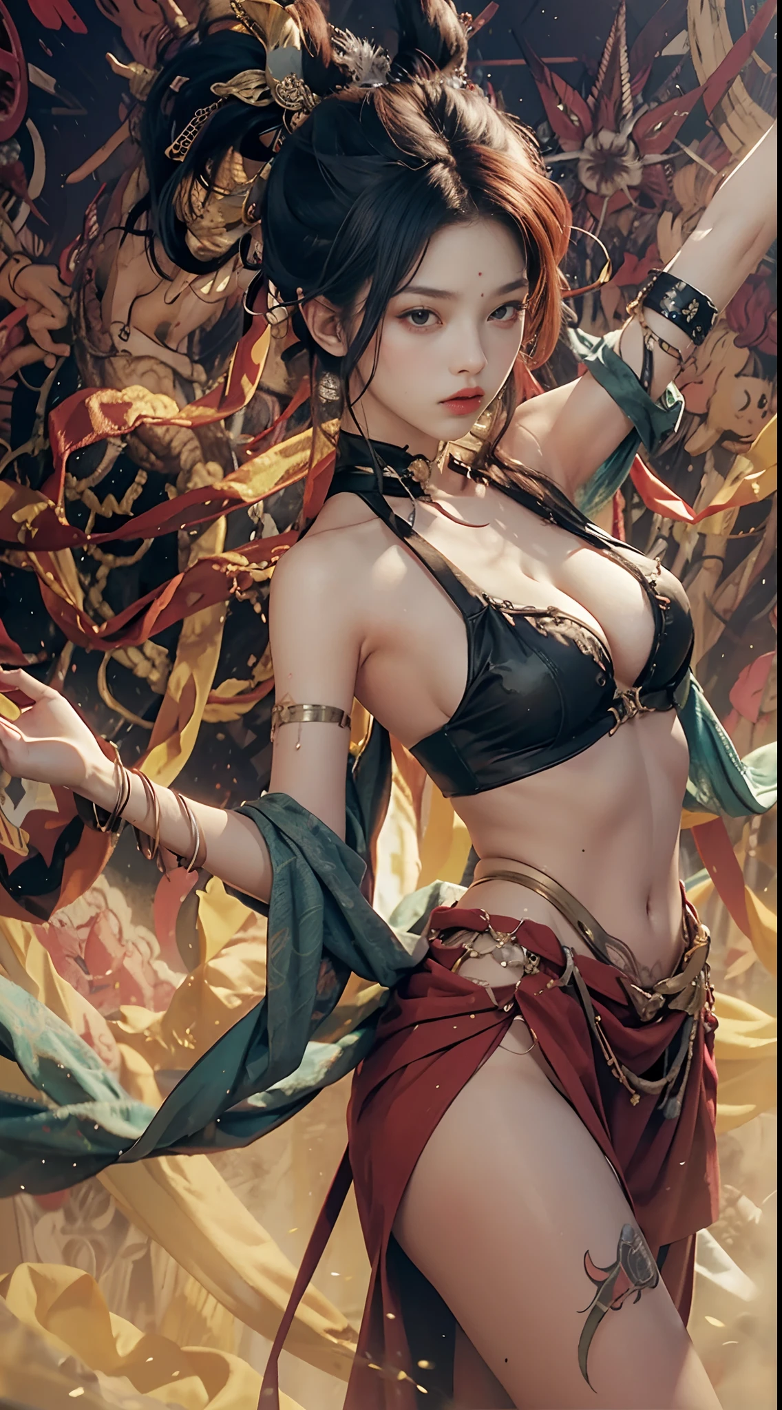 Punk rock, counterculture icon, avant-garde art movement Character traits: bold, bold, unstandard, big breasts