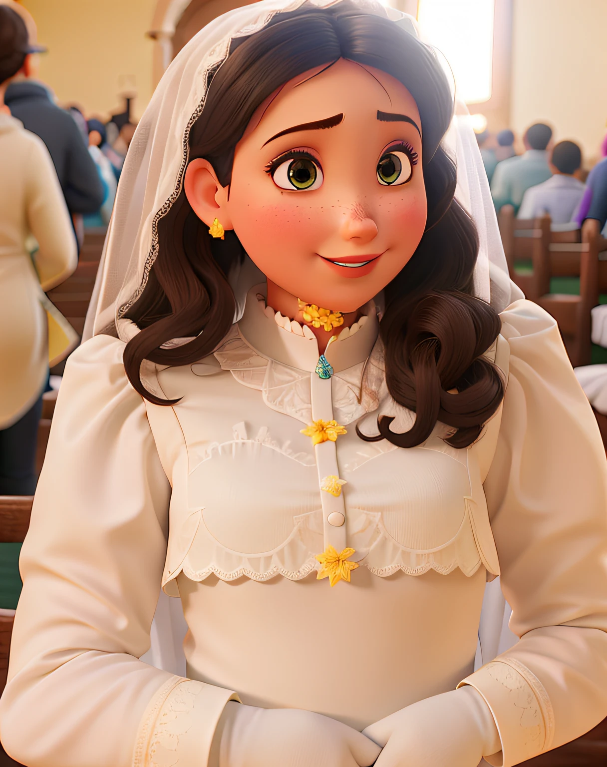 ((Estilo de arte de anime)),(master part),(best quality), (super detalhe),((muito delicado e bonito)),Cinematic lighting,1 mulher 28 anos, NSFW, Seios piscantes, ((retrato de corpo inteiro)), ((noiva altar, casamento no jardim)),,(((1 princesa em lindos bordados e joias extremamente lindo vestido de noiva com abertura para exibir os seios, nsfw, Rococo princess model with full-length voluminous hoop skirt))),((Crinolina)),trem longo,((lindos bordados e joiaabados volumosos,transparente,(bordados lindos e rendas lindas),(((tetas extremamente gigantescas, mamilos rigidos pequenos e a mostra, seios empinados, bronzeada))),clivagem,((grande quantidade de cabelos lisos,cabelos extremamente volumosos,cabelos lisos muito longos)),(rosto e olhos finamente detalhados),pupila clara,ornamento de cabelo extremamente lindocompleto,(bling-bling joias extremamente lindotiara completa),(bling-bling joias de pedras preciosas lindas),long veil,(fundo bonito),(corpo inteiro),((Gorgeous embroidery and extremely gorgeous jewelry Rococo princess wedding dress with full-length voluminous rim skirt))