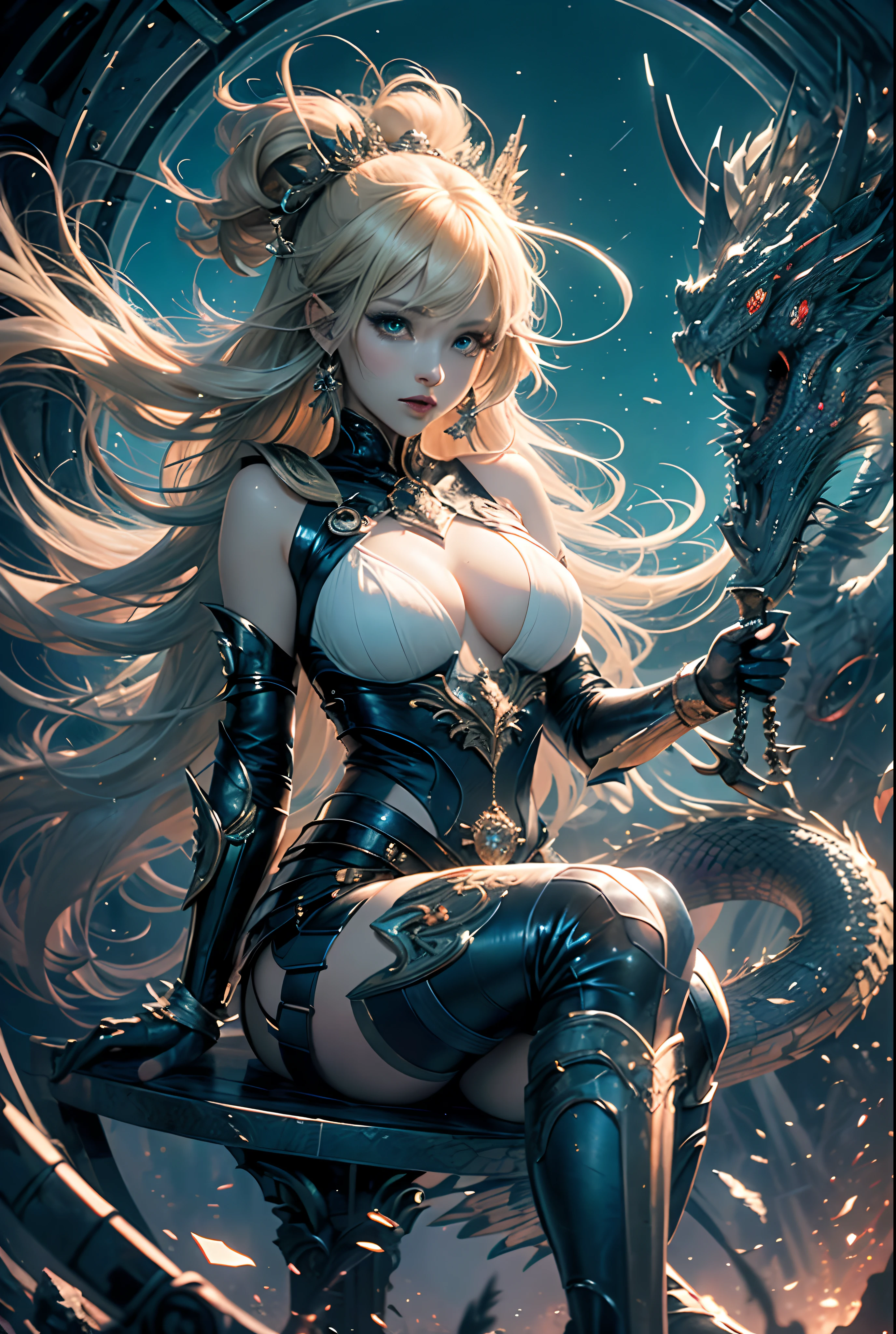 nude, sex (((hyper detail))), farthest end, abyss, unidentified creature, best quality, best image quality, beautiful girl, beautiful legs, night sky, looking up at the sky, full body, , full body, , super realistic 8k cg girl, picturesque face, flawless, clean, masterpiece, professional artwork, famous artwork, perfect face, beautiful face , beautiful eyes, ((perfect female body)),, portlate、School Uniforms、bright expression、poneyTail、Young shiny shiny white shiny skin、Best Looks、Blonde reflected light、Blonde hair with dazzling highlights、shiny light hair,、Super long silky straight hair、Beautiful bangs that shine、Glowing crystal clear attractive big blue eyes、Very beautiful nice cute girl、Lush bust,. , anime girl with sword and dragon in background, anime fantasy artwork, anime fantasy illustration, badass anime 8 k, anime art wallpaper 4 k, anime art wallpaper 4k, 2. 5 d cgi anime fantasy artwork, anime art wallpaper 8 k, detailed digital anime art, beautiful fantasy anime, anime epic artwork, 4k anime wallpaper, detailed anime artwork, sexy, sexy, big boobs, women, A queen is sitting on a throne in the underwater palace, anime style , dragon girl, amor dragon, blade dragon, dragon wings , (masterpiece, best quality, ultra-detailed, best shadow), (detailed background,dark fantasy), (beautiful detailed face), high contrast, (best illumination, an extremely delicate and beautiful), ((cinematic light)), colorful, hyper detail, dramatic light, intricate details, (1 girl, solo, sharp face, . Blonde hair,super long hair, thin bangs hime cut, long lashes,dynamic angle), blood splatter, swirling black light around the character, depth of field,black light particles,(broken glass),magic circle