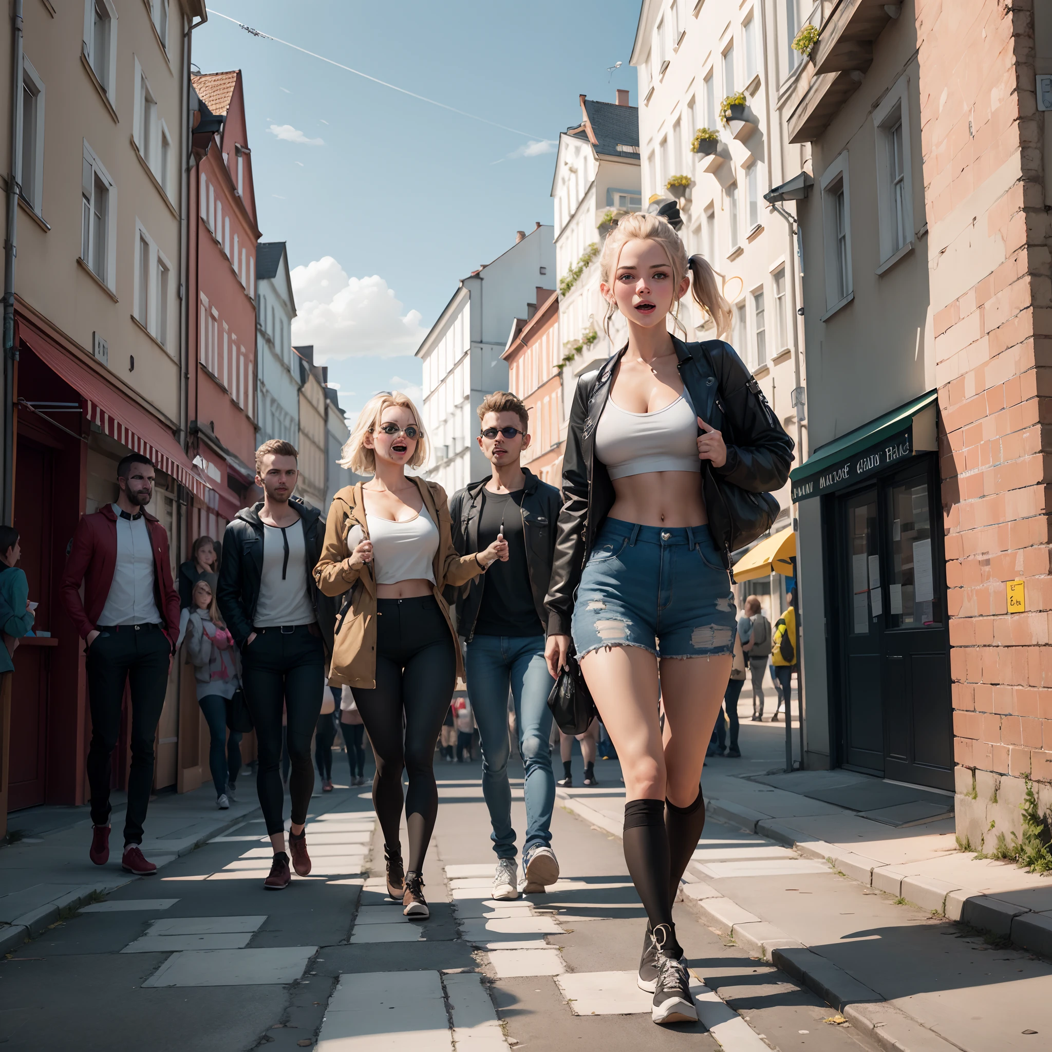 5 Jugendliche in der Stadt Koper