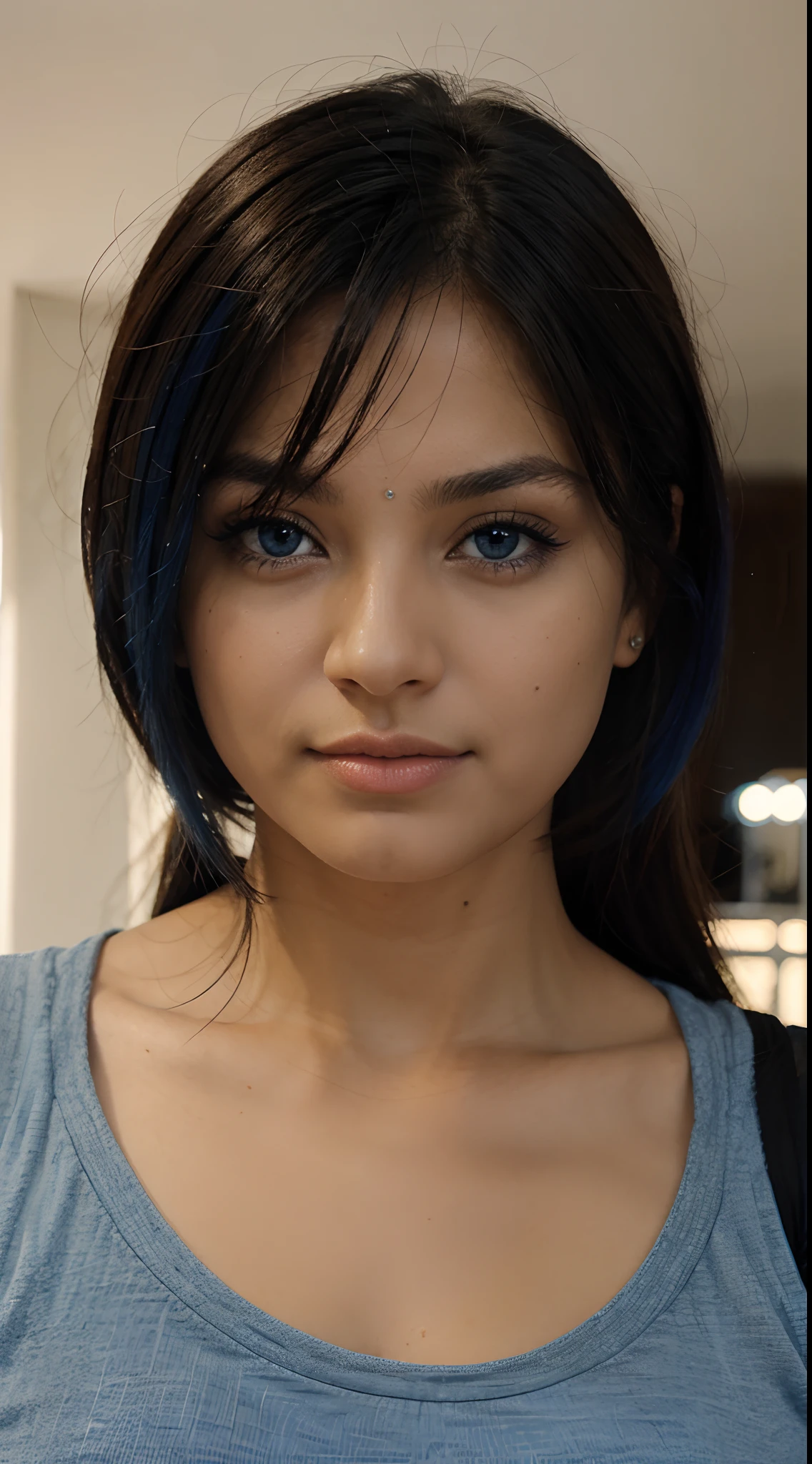 chica ojos azules