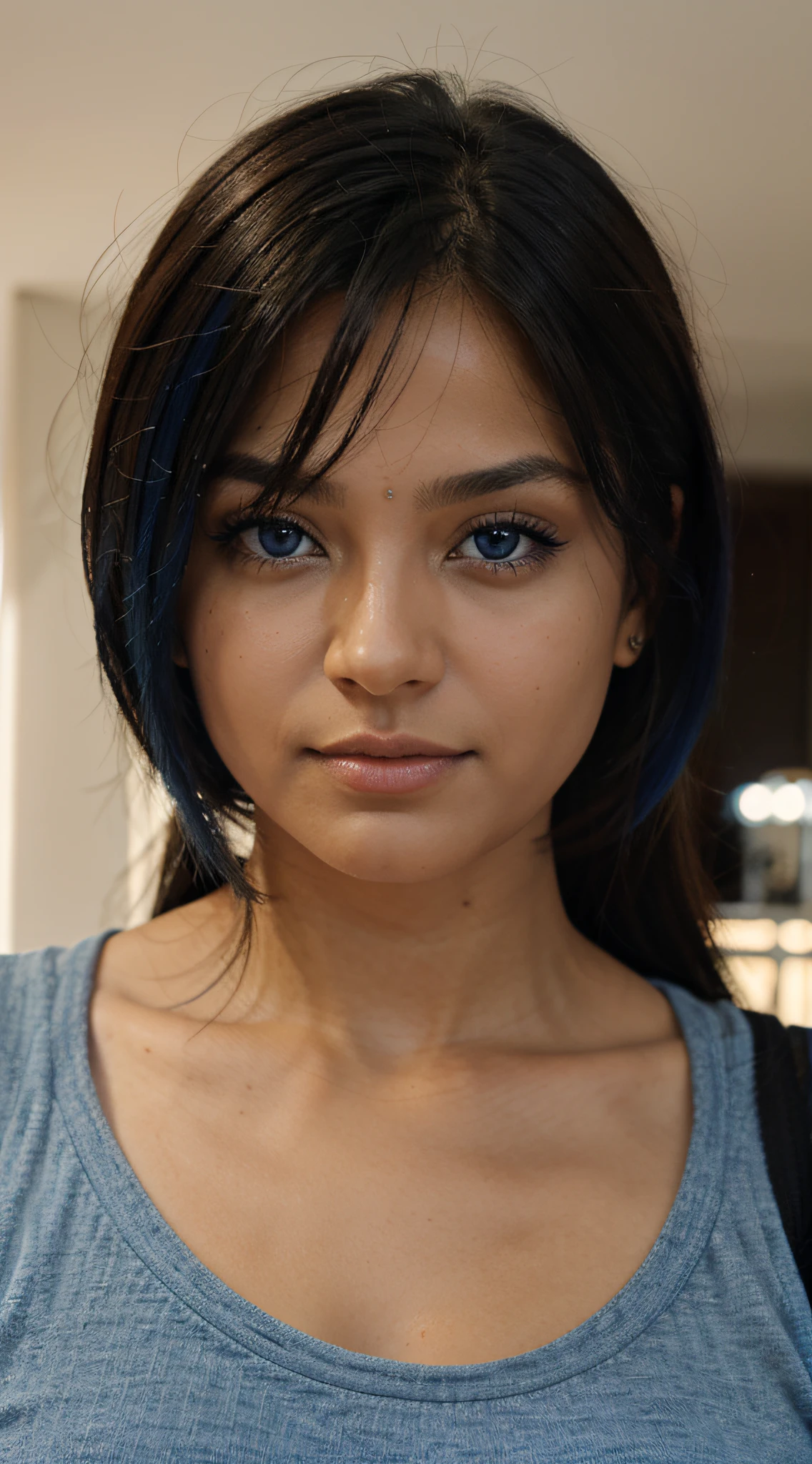 chica ojos azules