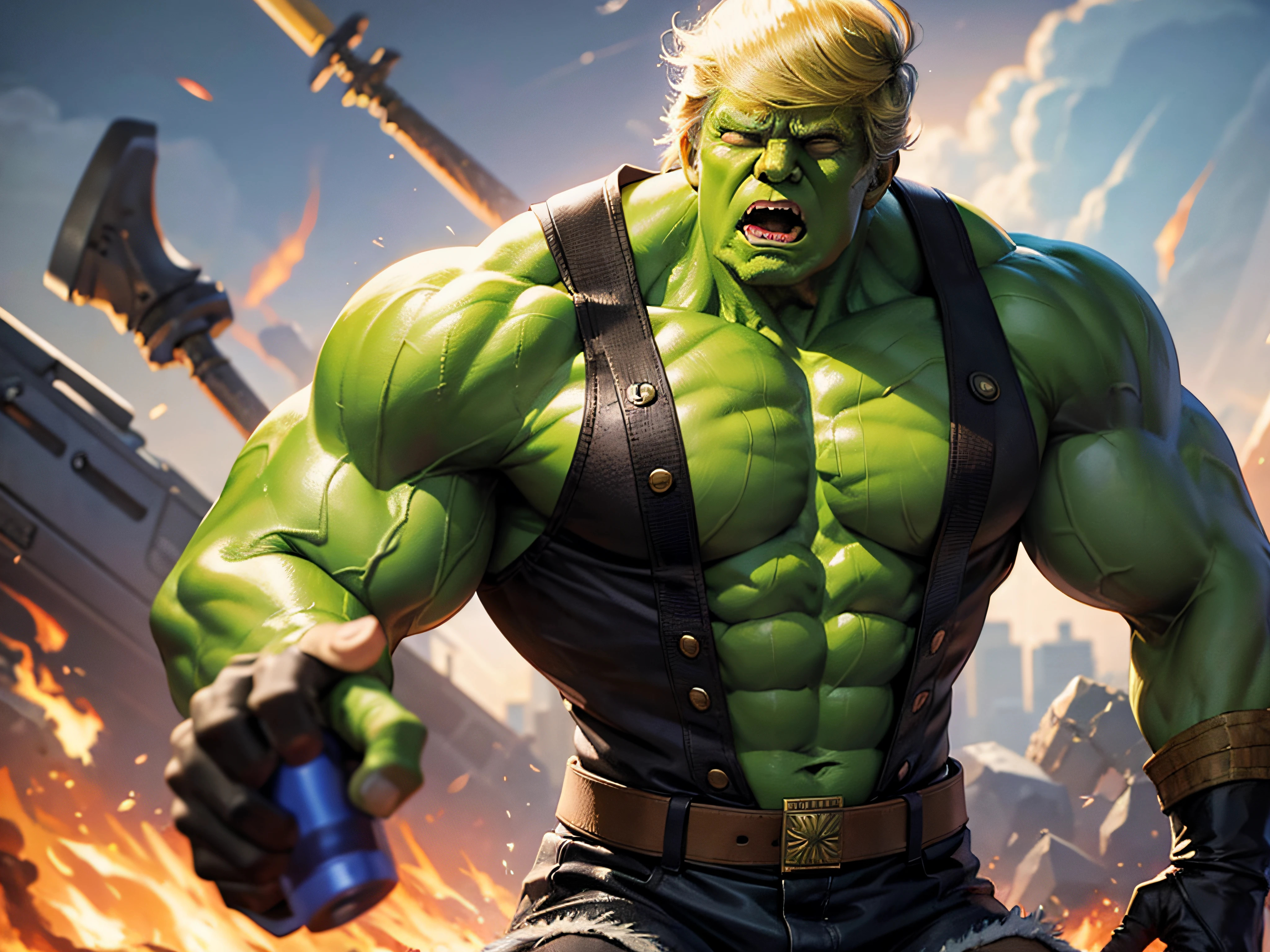 Donald Trump as Hulk
