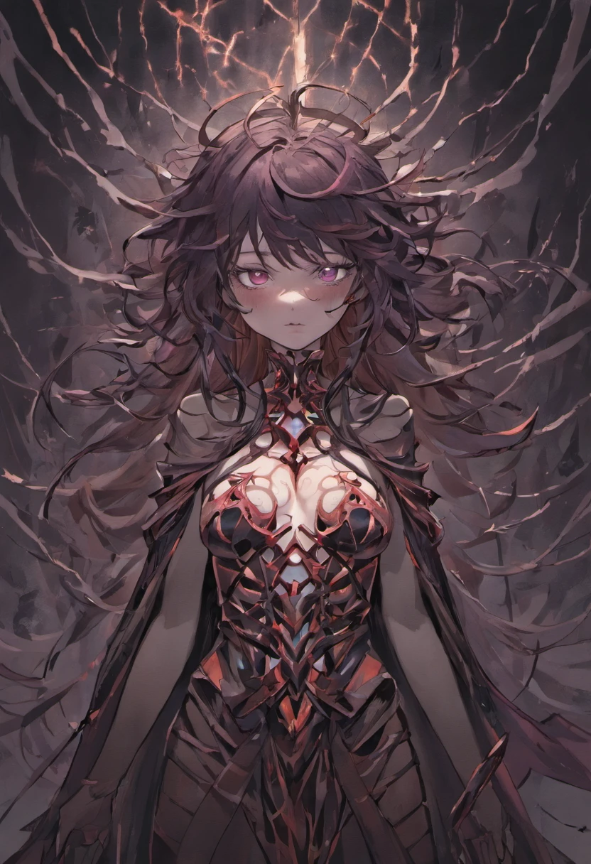 Waifus, Perfect breasts ,  breasts fully exposed  , she wrap ,  Appearance: She stands engulfed in tattered bandages, a mere semblance of her former self, with remnants of what once might have been a luxurious garment now reduced to decaying shreds. The once intricate patterns on the fabric are now distorted, resembling ominous symbols etched by an unseen hand, whispering of a malevolent past.

Eyes: Deep within the shadowy recesses of her burial wrappings, her eyes burn with a sinister glow, their once vibrant determination now twisted into an eerie, haunting resolve that chills the soul of any who dare meet her gaze.

Hair: Strands of her once-lustrous, raven-black hair now appear like ghastly tendrils emerging from the abyss, entangled with fragments of ancient cloth, hinting at the tangled web of despair that has enveloped her for centuries.

Physical State: The faint outlines of withered flesh and crumbling bone beneath her bandages seem to pulsate with a malevolent energy, as if the very essence of decay and darkness has seeped into her being, amplifying the horror of her existence.

Demeanor: An aura of maleficence envelops her, an unsettling presence that fills the air with a suffocating sense of dread. Her movements, slow and deliberate, seem to resonate with an otherworldly rhythm, a macabre dance that echoes the tormented whispers of the long-forgotten souls she guards.

Purpose: She stands as a relentless specter, a grotesque sentinel of a forgotten era, bound by an ancient curse that fuels her insatiable hunger for vengeance. Her ethereal form serves as a reminder of the horrifying consequences that await those who dare disturb the sanctity of the tomb, her restless spirit haunting the living as a warning of the unfathomable terrors that lie beyond the veil of death.