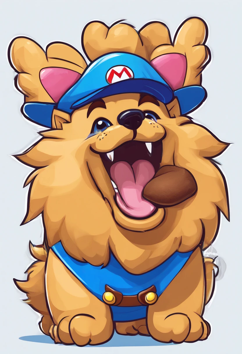 Blue tongue chow chow dog