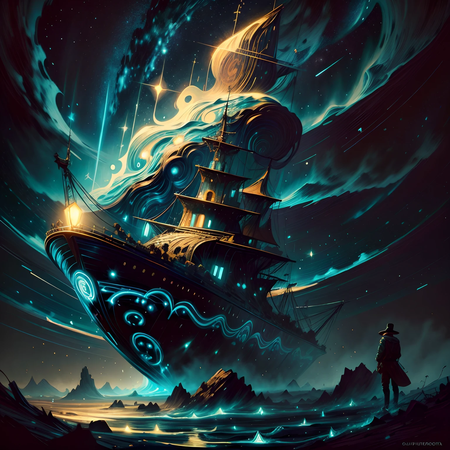 Pintura noturna estrelada de um soldado negro, Tiago R. Eads, O estilo de arte de Van Gogh, na noite estrelada, em Estilo Van Gogh, Estilo Van Gogh, Estilo Van Gogh, noite estrelada, Directed by: Van Gogh, Estilo Van Gogh noite estrelada, Pintura de Van Gogh, Anton Fadeev como Dan Mumford, flutuando entre estrelas