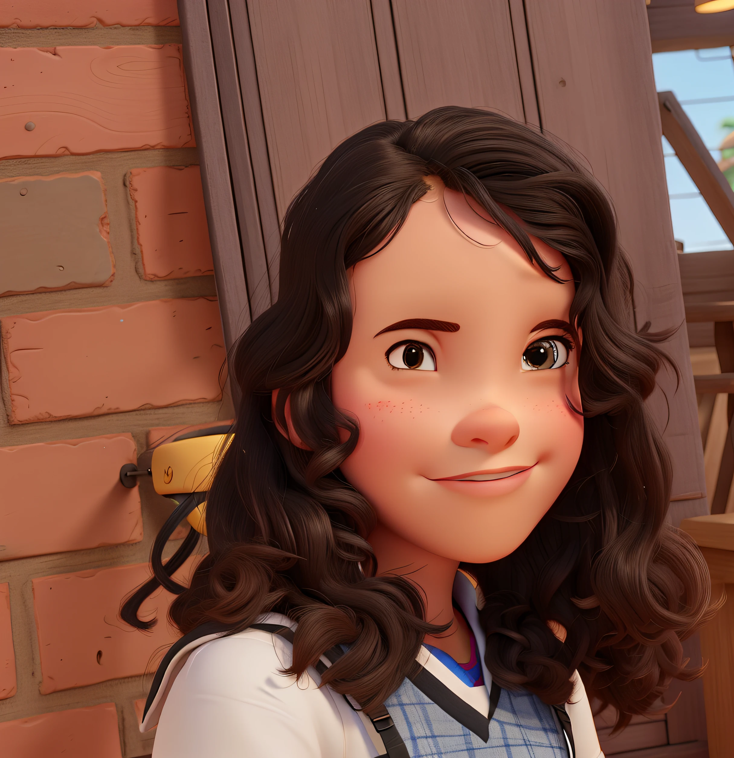 Uma menina estilo disney pixar, alta qualidade, melhor qualidade