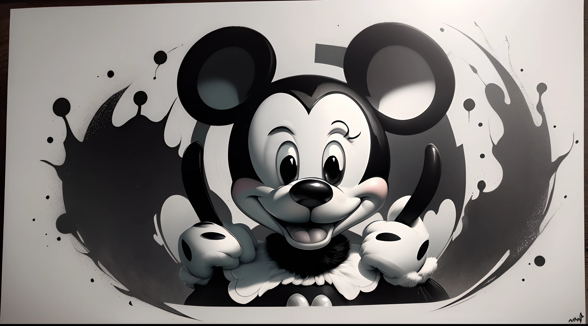 Black and White Wicked Mickey