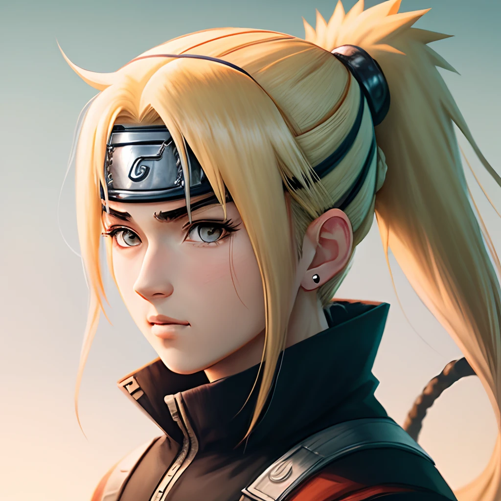 Grown Naruto with ponytail