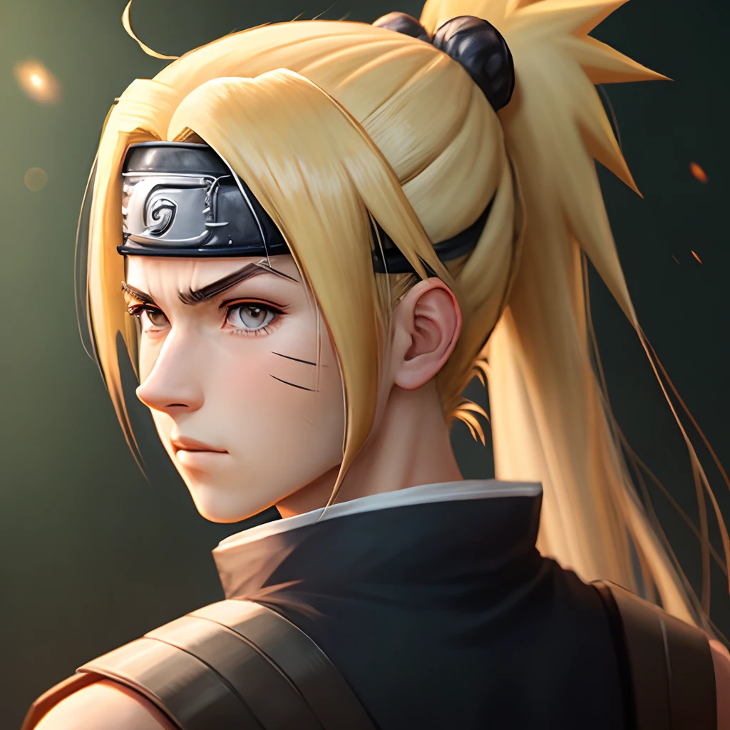 Grown Naruto with ponytail