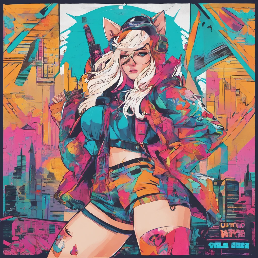 male, has Long white hair, has wolf ears, has wolf tail, has blue eyes, wearing denim short shorts, thigh high fishnets, black combat boots, wearing cropped black hoodie, flat chest, super flat chest, solo femboy, only one femboy ((FLAT CHEST)) (ALONE)(SOLO) Alone, solo, wide hips, thicc thighs, male, is male