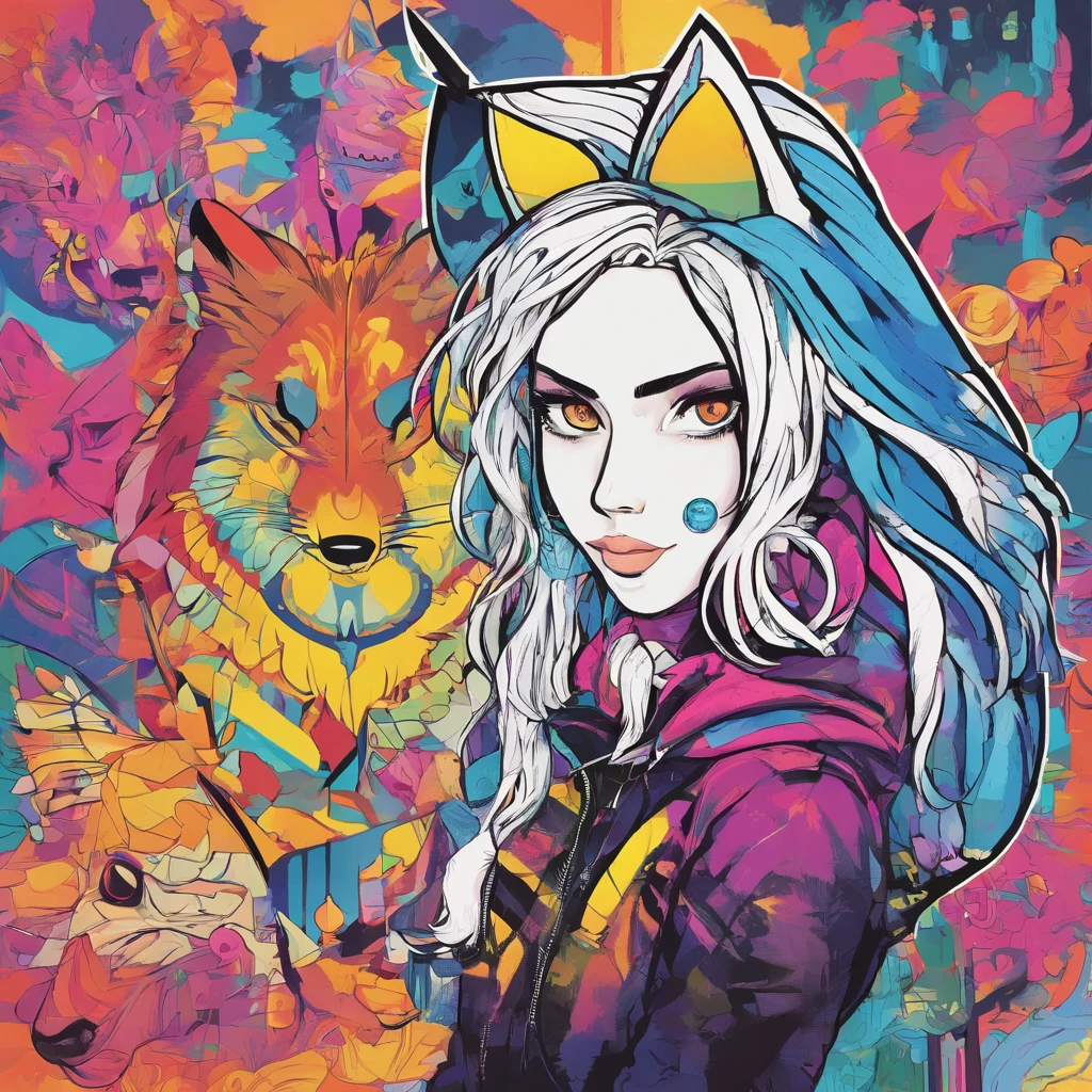 male, has Long white hair, has wolf ears, has wolf tail, has blue eyes, wearing denim short shorts, thigh high fishnets, black combat boots, wearing cropped black hoodie, flat chest, super flat chest, solo femboy, only one femboy ((FLAT CHEST)) (ALONE)(SOLO) Alone, solo, wide hips, thicc thighs, male, is male