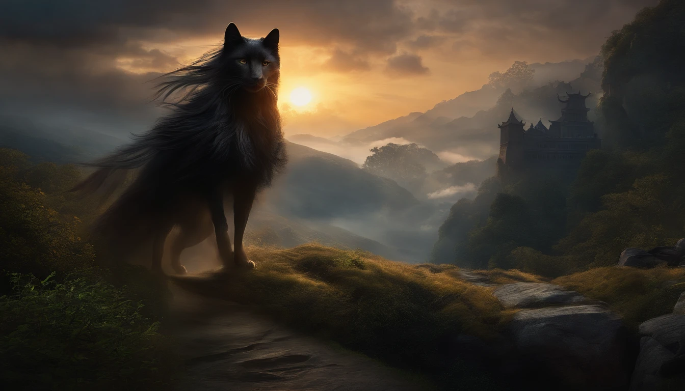 Best quality, Masterpiece, 超高分辨率, (photograph realistic:1.4), surrealism, Dream-like,fusionart, Shadowdancer, shadow magic, darkness control, stealth, shadowstep, umbral spells, hidden blade,