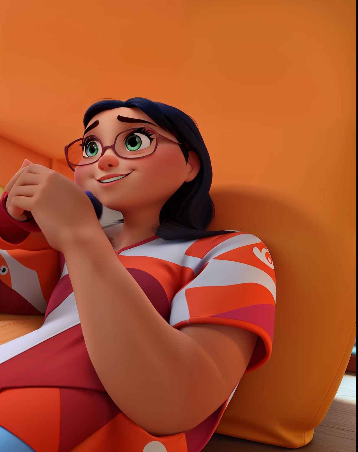 Uma mulher estilo disney pixar, alta qualidade, melhor qualidade