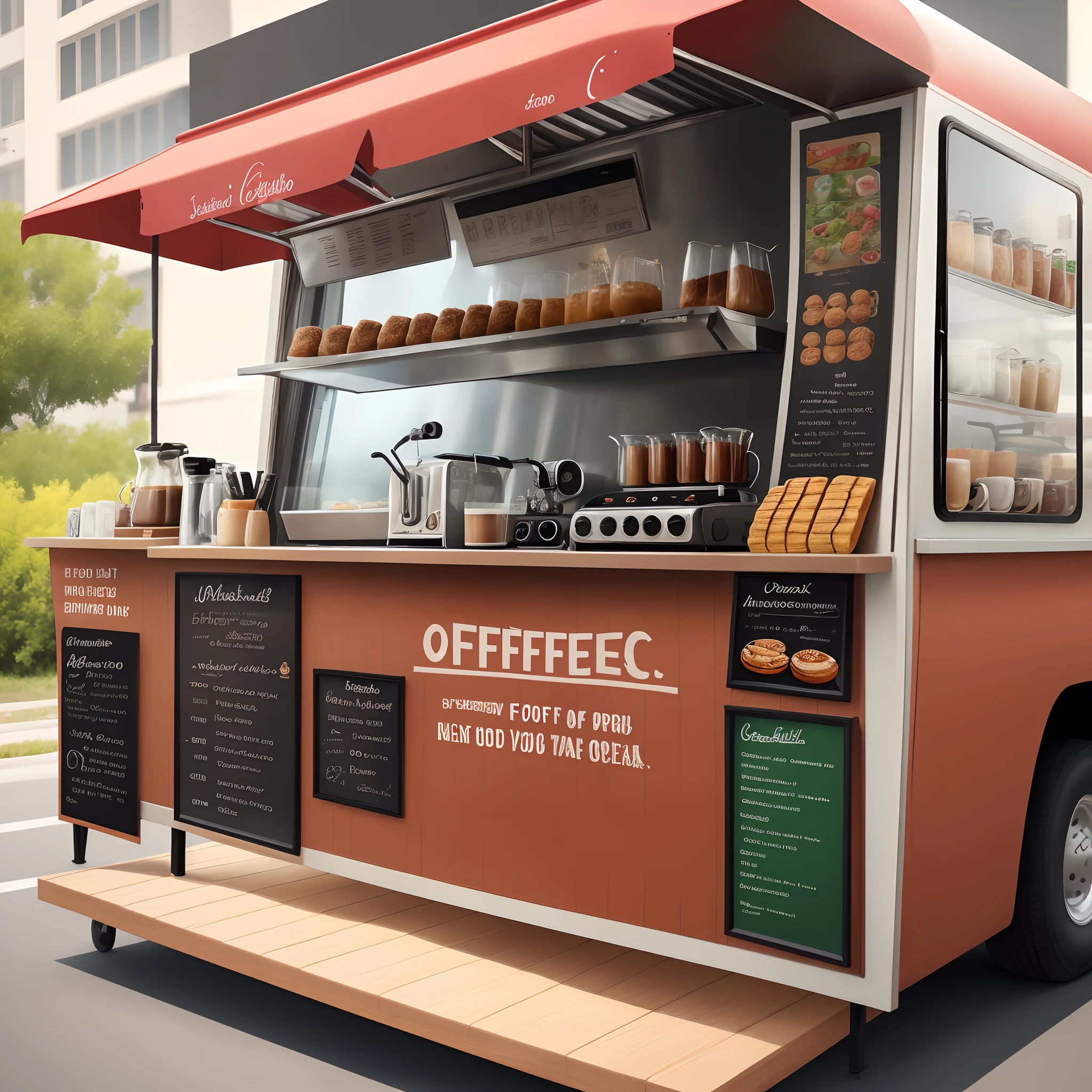 Create a Coffee Food Truck Image