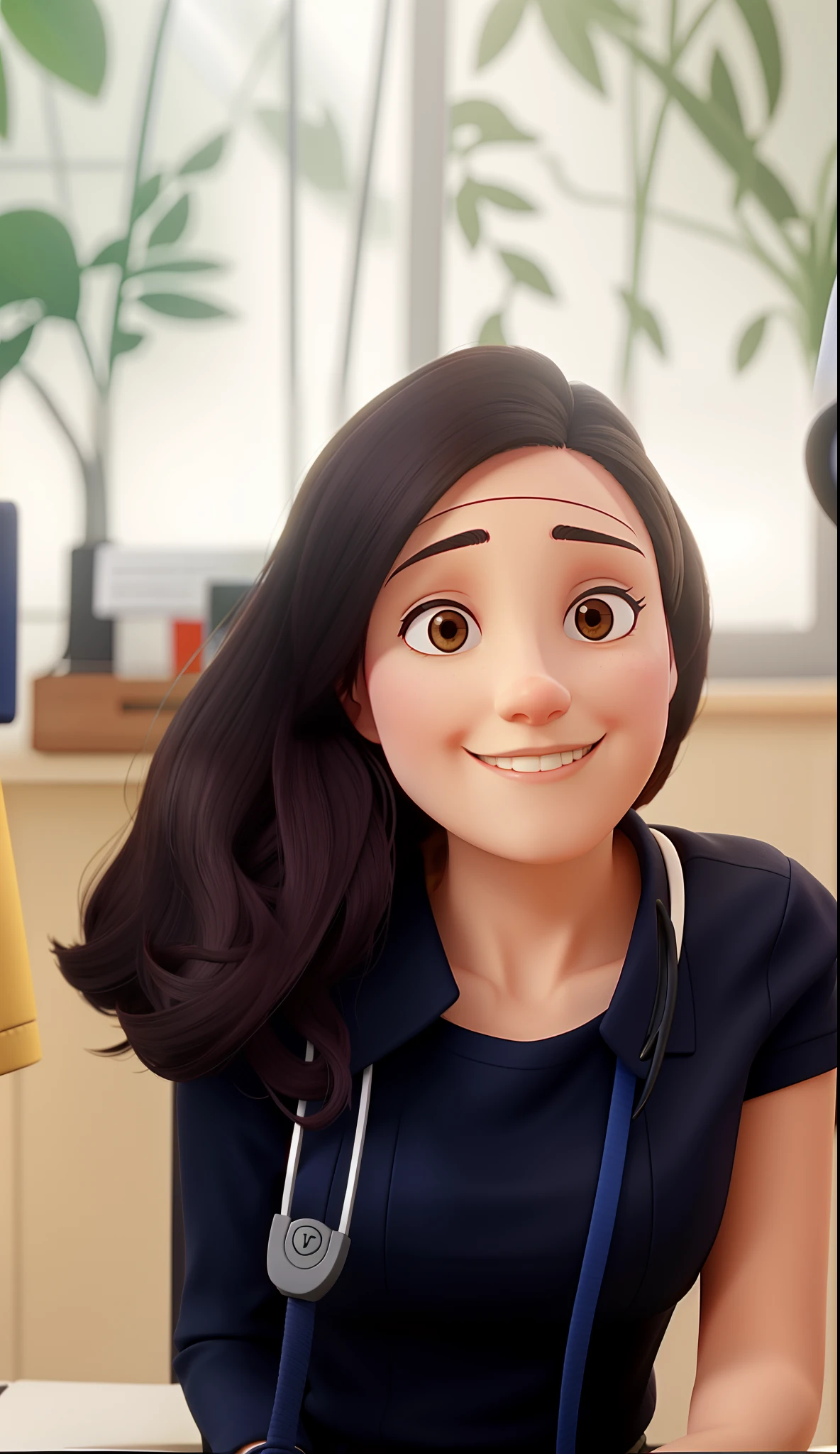 A woman in a psychologist's outfit attending to a patient.