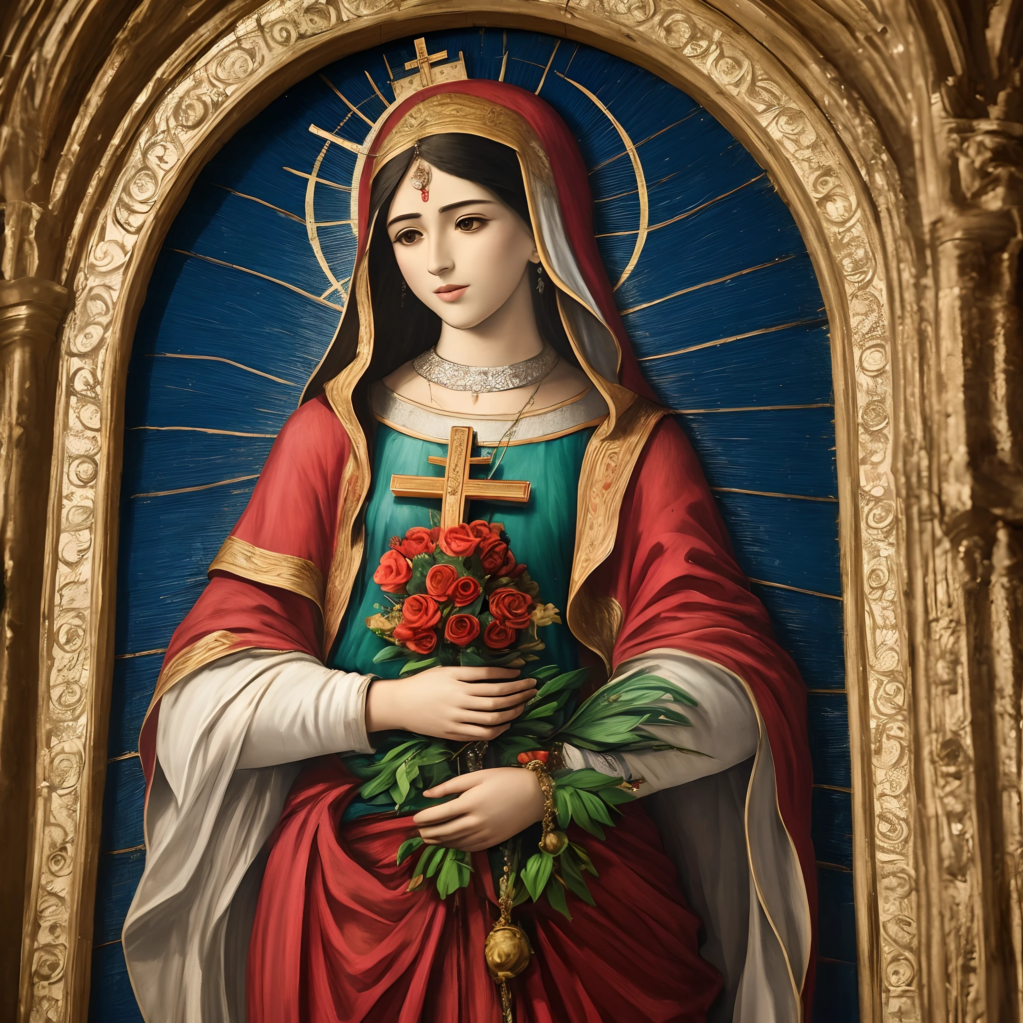 Imagem de nossa senhora de Guadalupe estilo realista