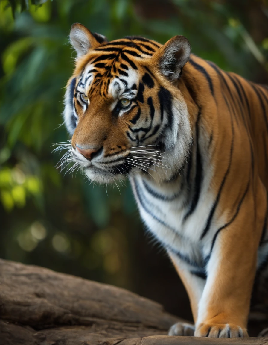 Tigre azul com capa