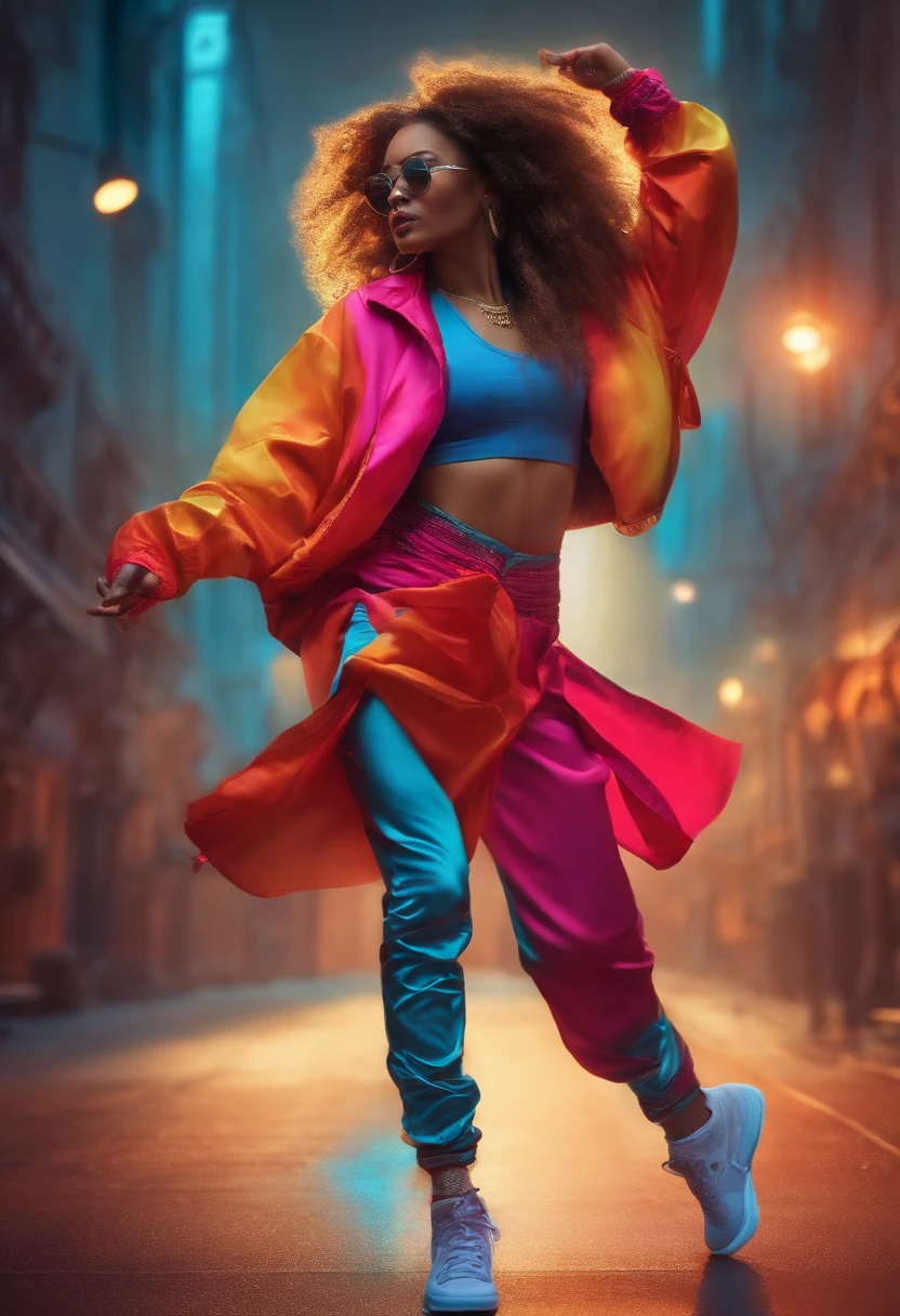 Hip hop dancing girl