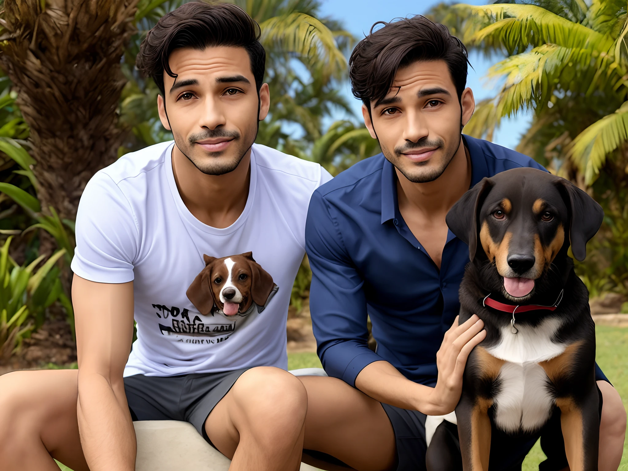 Homem e cachorro