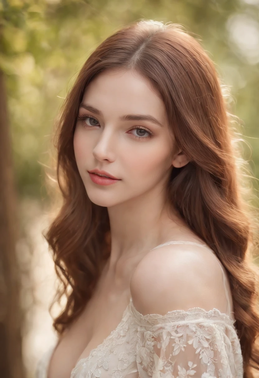 (best quality, highres, ultra-detailed, photorealistic:1.37), young ager, attractive face, beautiful eyes, sensual lips, long hair cascading down her back, graceful posture, confident expression, alluring gaze, soft skin, natural beauty, delicate features, lithe body, slender figure, youthful charm, vibrant energy, provocative pose, elegant nudity, subtle details, artistic photography, sensual art, tasteful portrayal, feminine allure, captivating composition, dramatic lighting, warm tones, seductive atmosphere