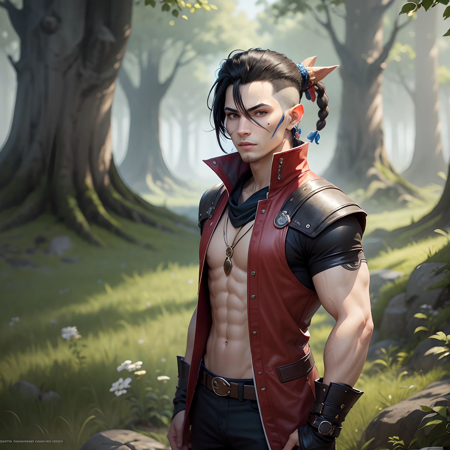 Por favor, Generate a high-resolution image of a male avatar