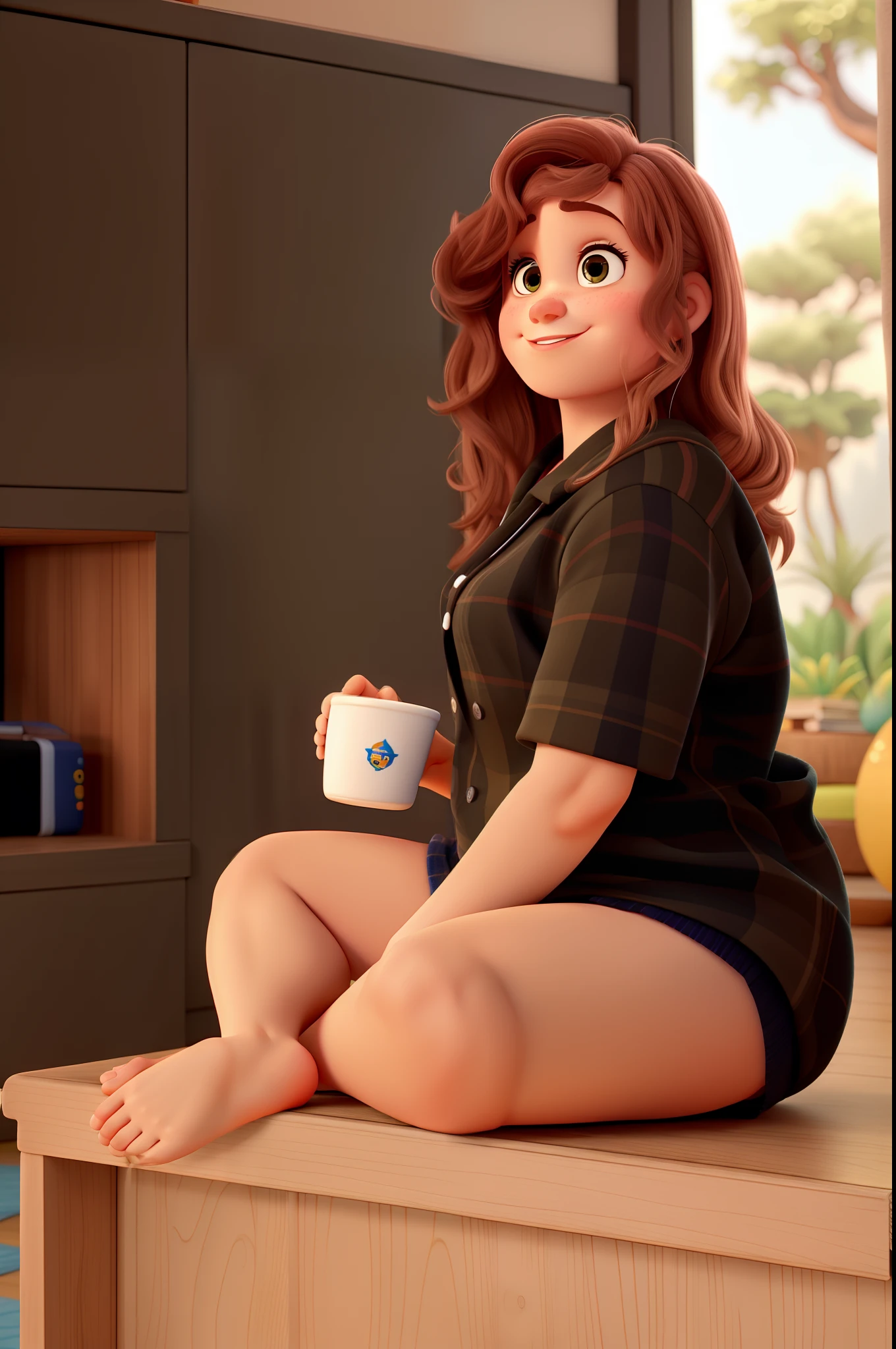 uma loira estilo disney pixar, alta qualidade, melhor qualidade