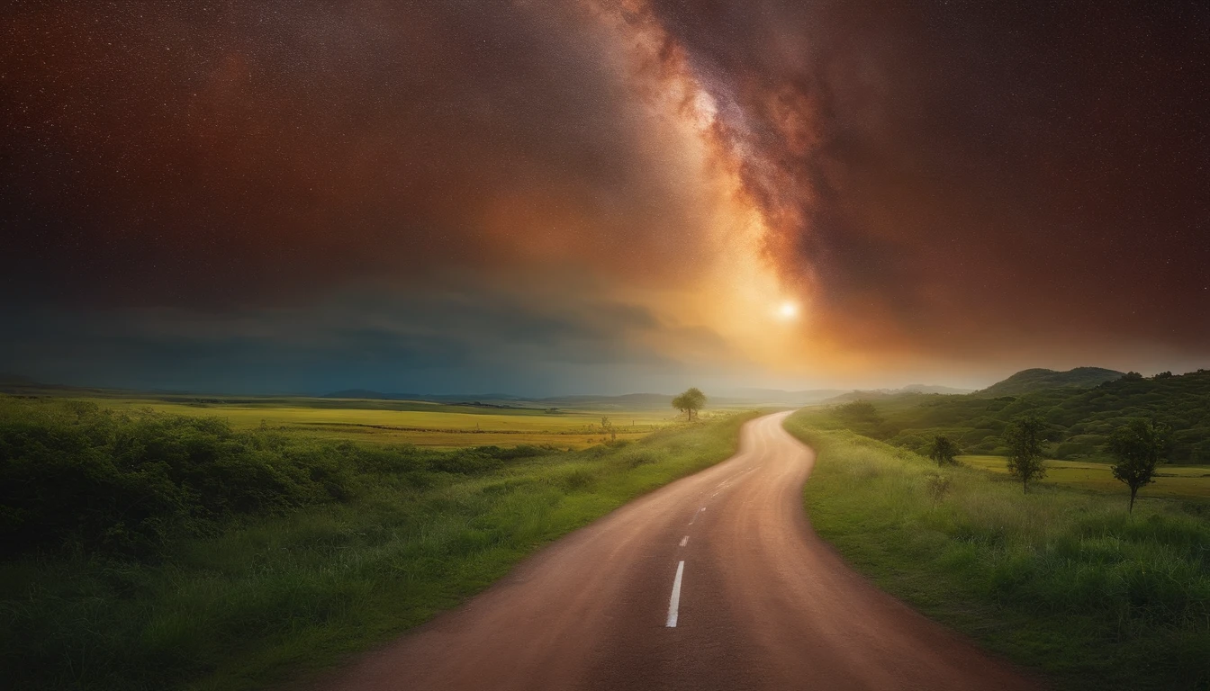 Road to Heaven, Road in the sky, caminho de deus, salvation, blessed, paraiso, nuvens, salvation, realista, 4k, cinematico