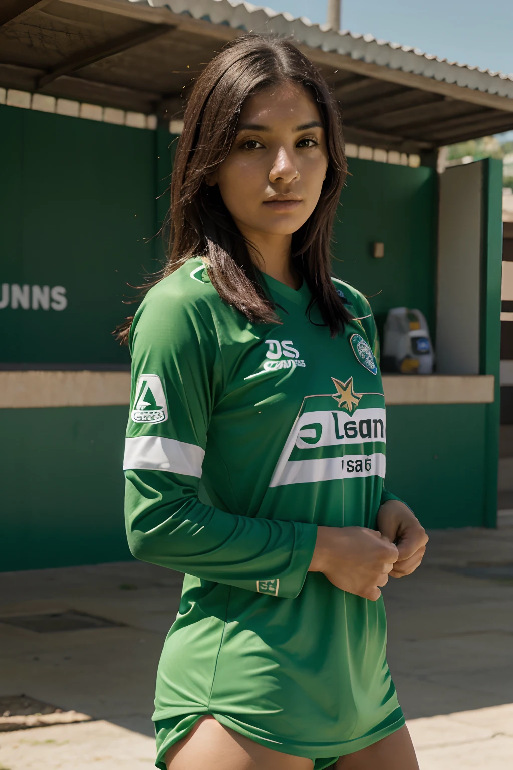con jersey del club santos laguna porrista desnuda